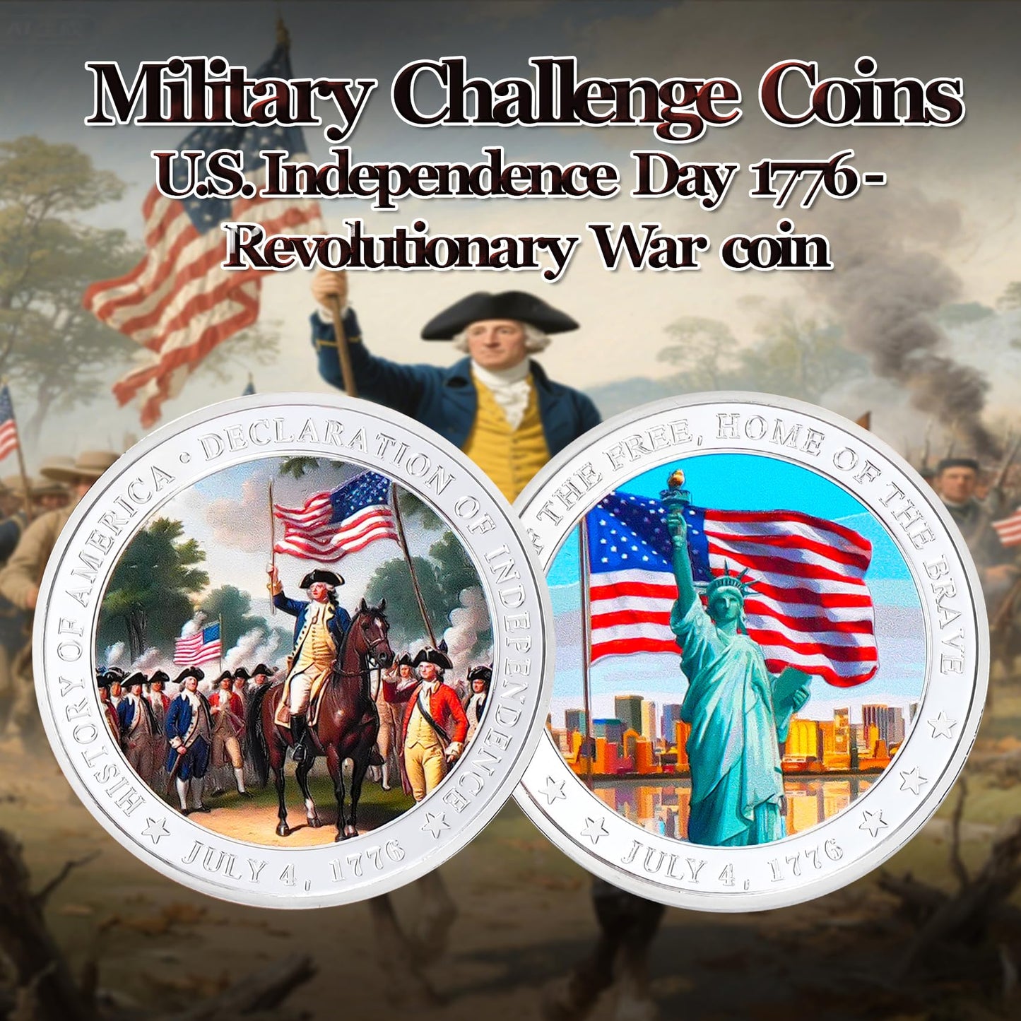 US Independence Commemorative Military Challenge Coins mysite