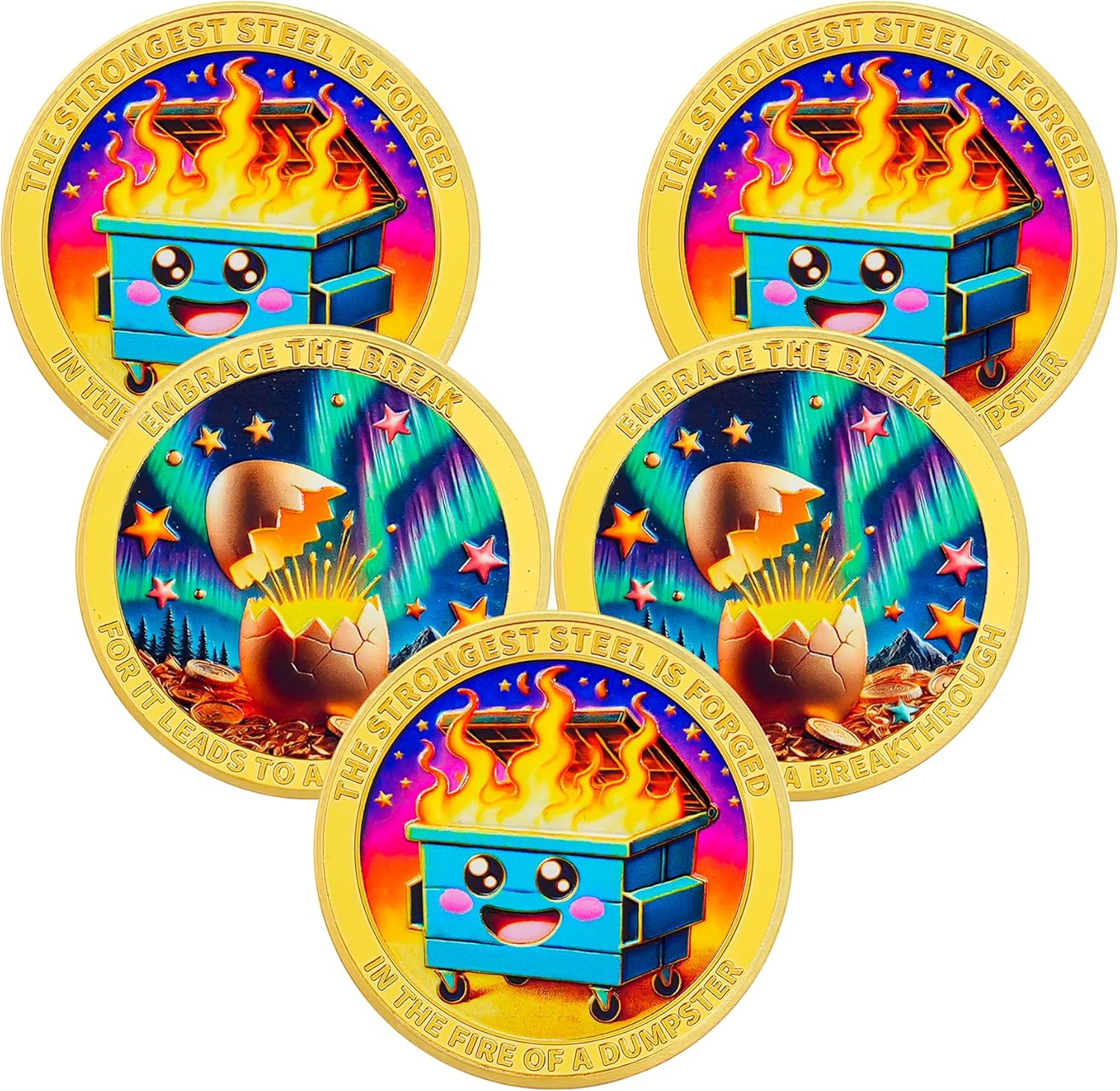 Emerging from Cocoon Dumpster Fire Coin mysite