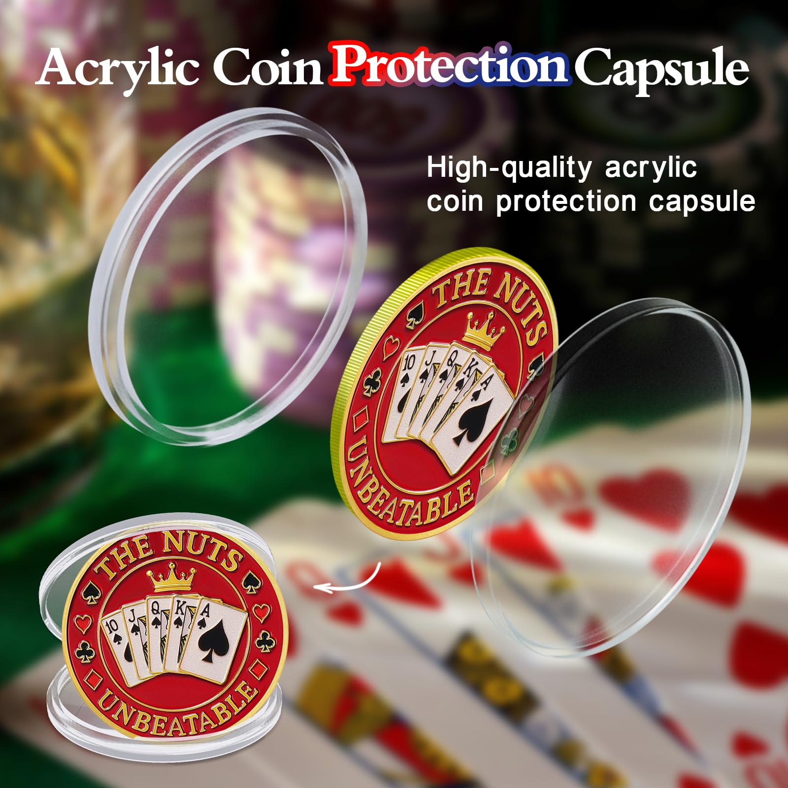 Poker Card Protectors  Good Luck Guard Coin mysite