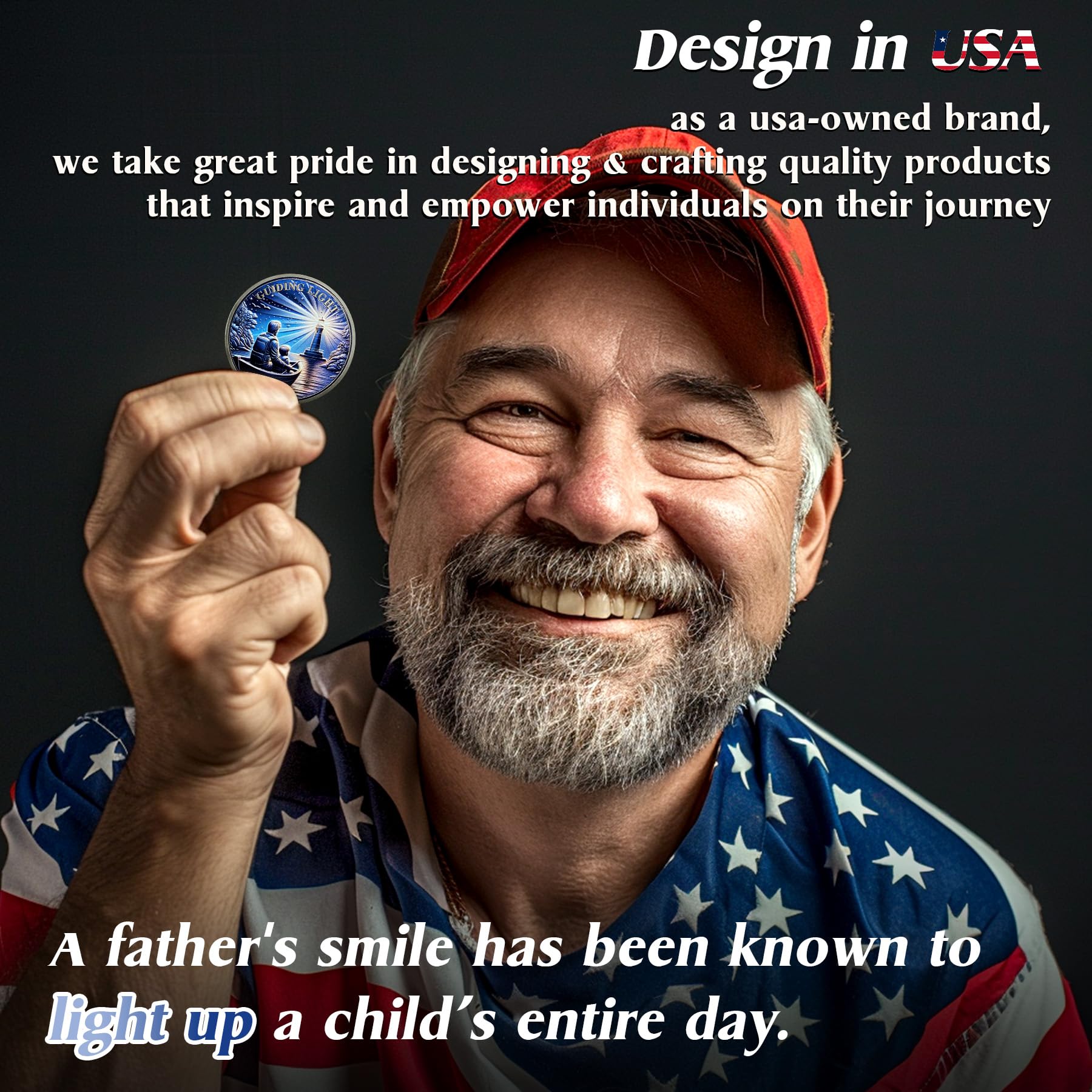 I Love You Dad Original Guiding Light Father Challenge Coin mysite