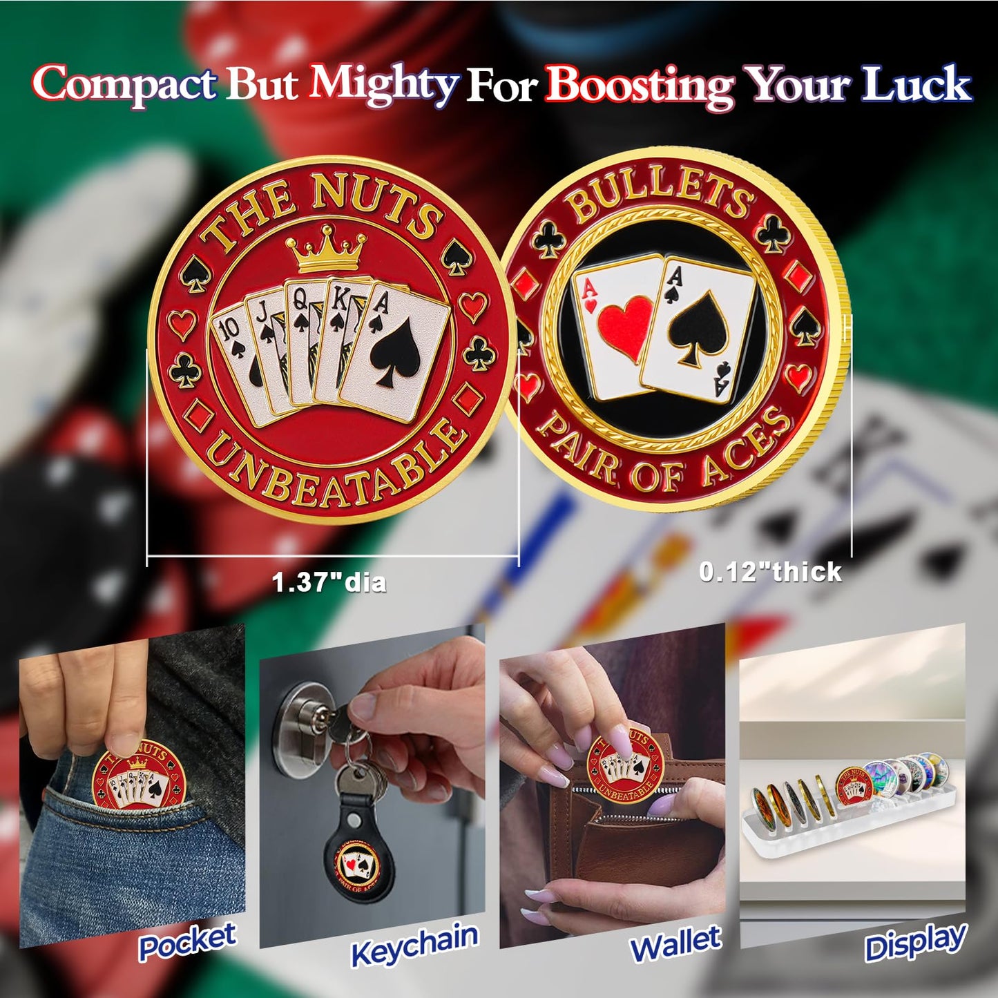 Poker Card Protectors  Good Luck Guard Coin mysite