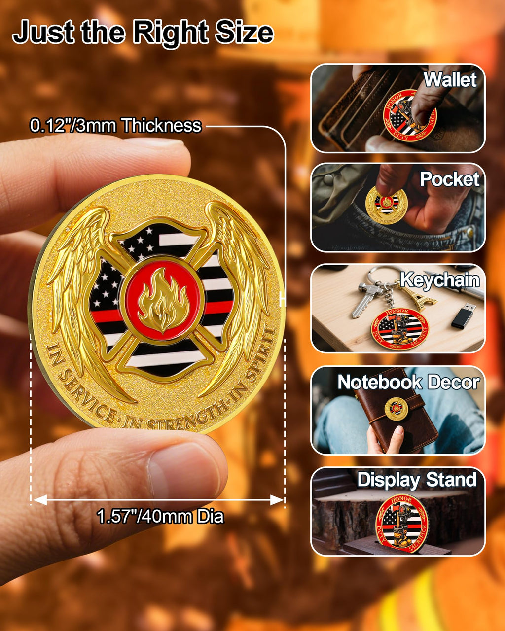 Firefighter Duty Honor Challenge Coin mysite