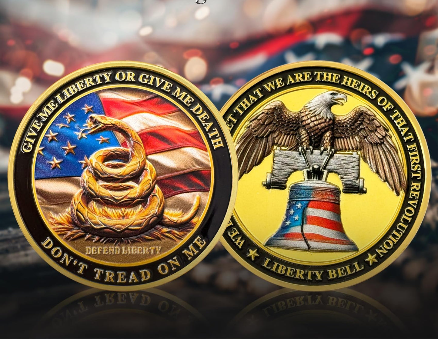 United States Liberty and Independence Veterans Challenge Coin mysite