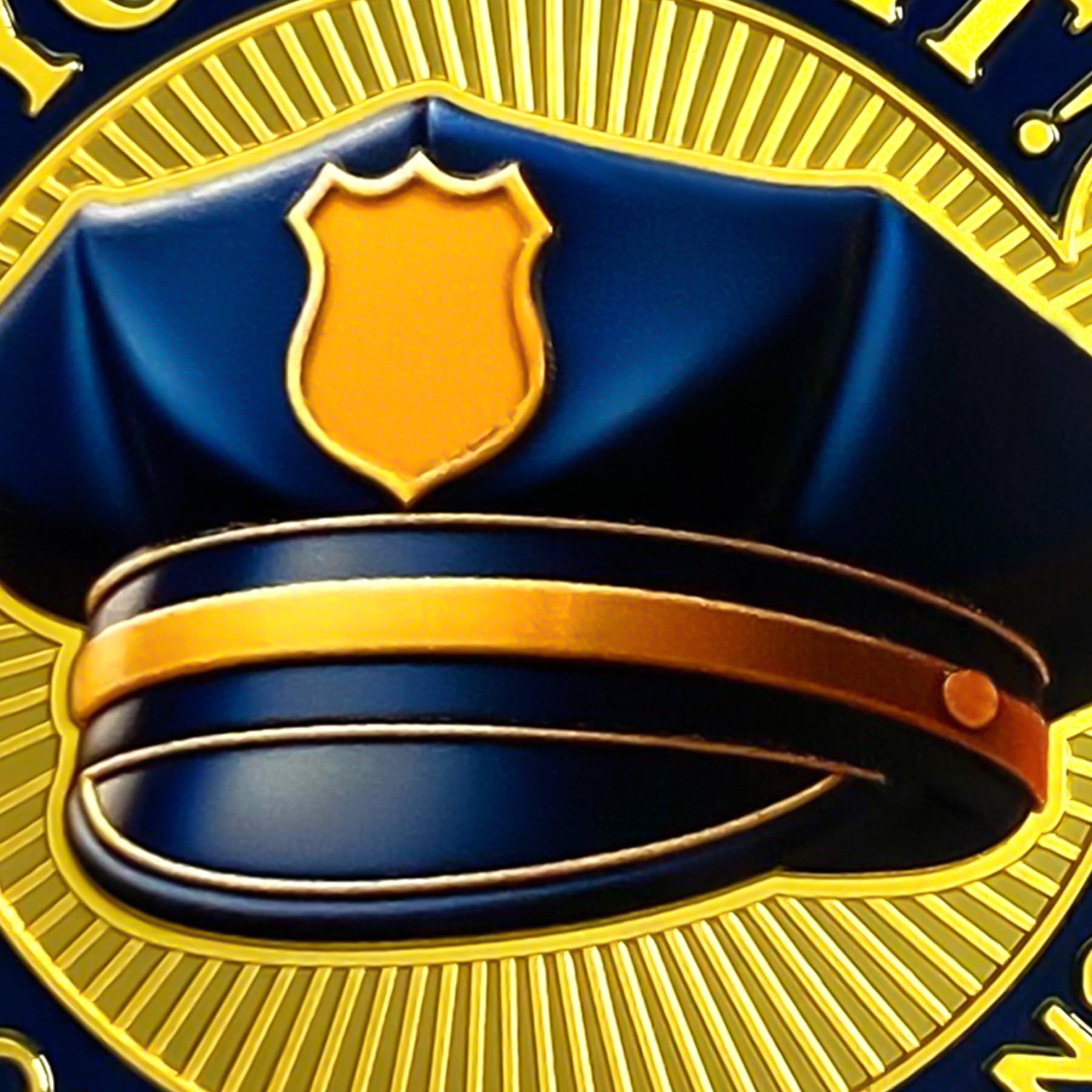 Police Graduation Hat Celebrating Achievement & Law Enforcement Challenge Coin mysite
