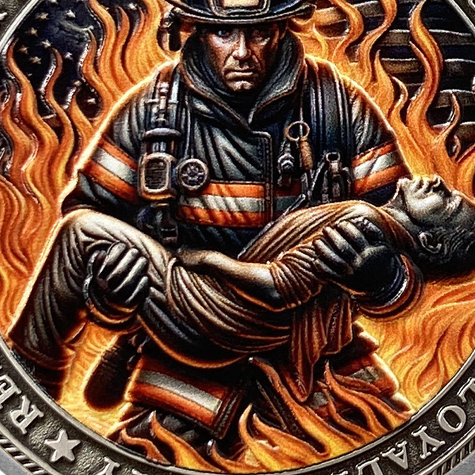Firefighter Rescue Challenge Coin mysite