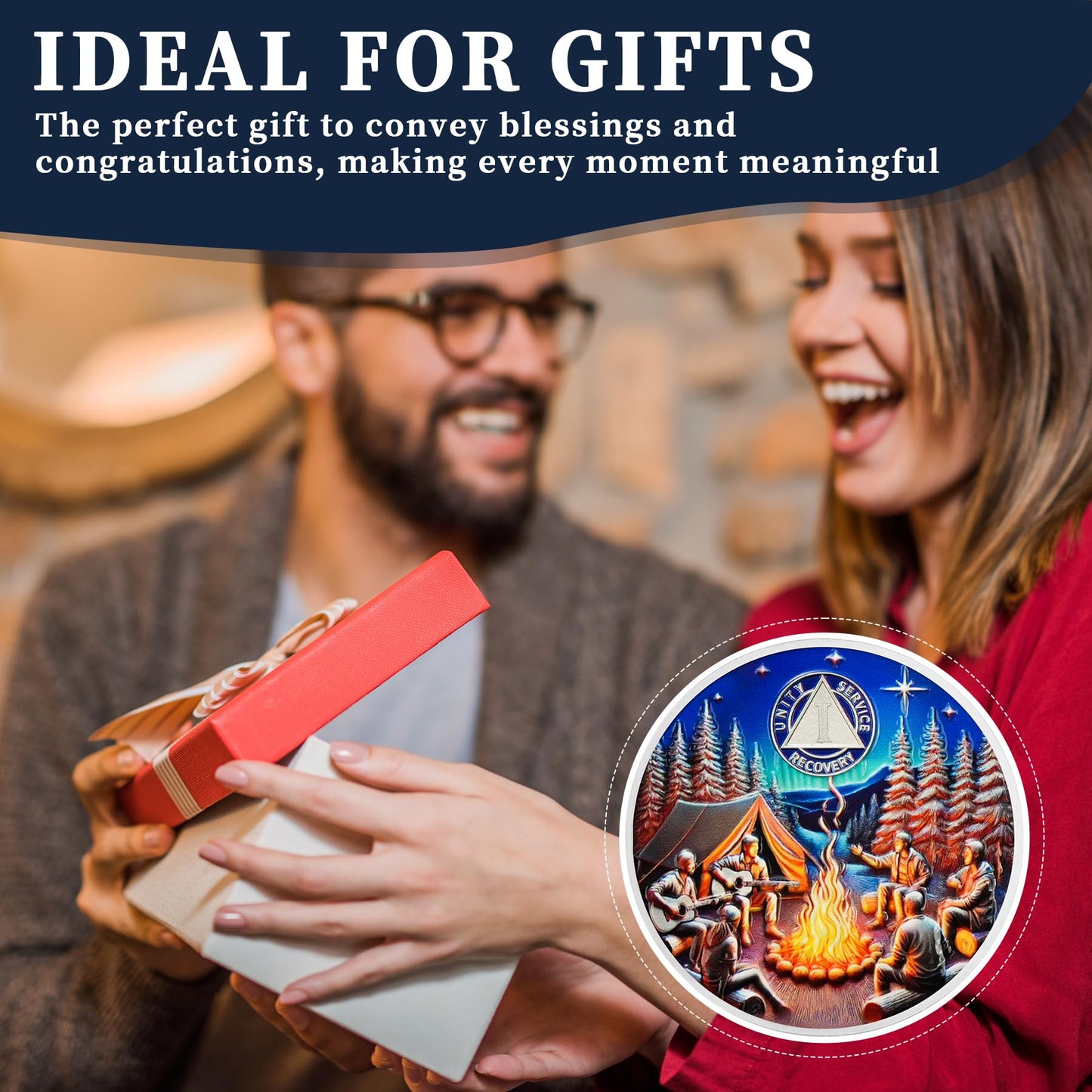 Personalized Camp Bonfire Sobriety Coin mysite