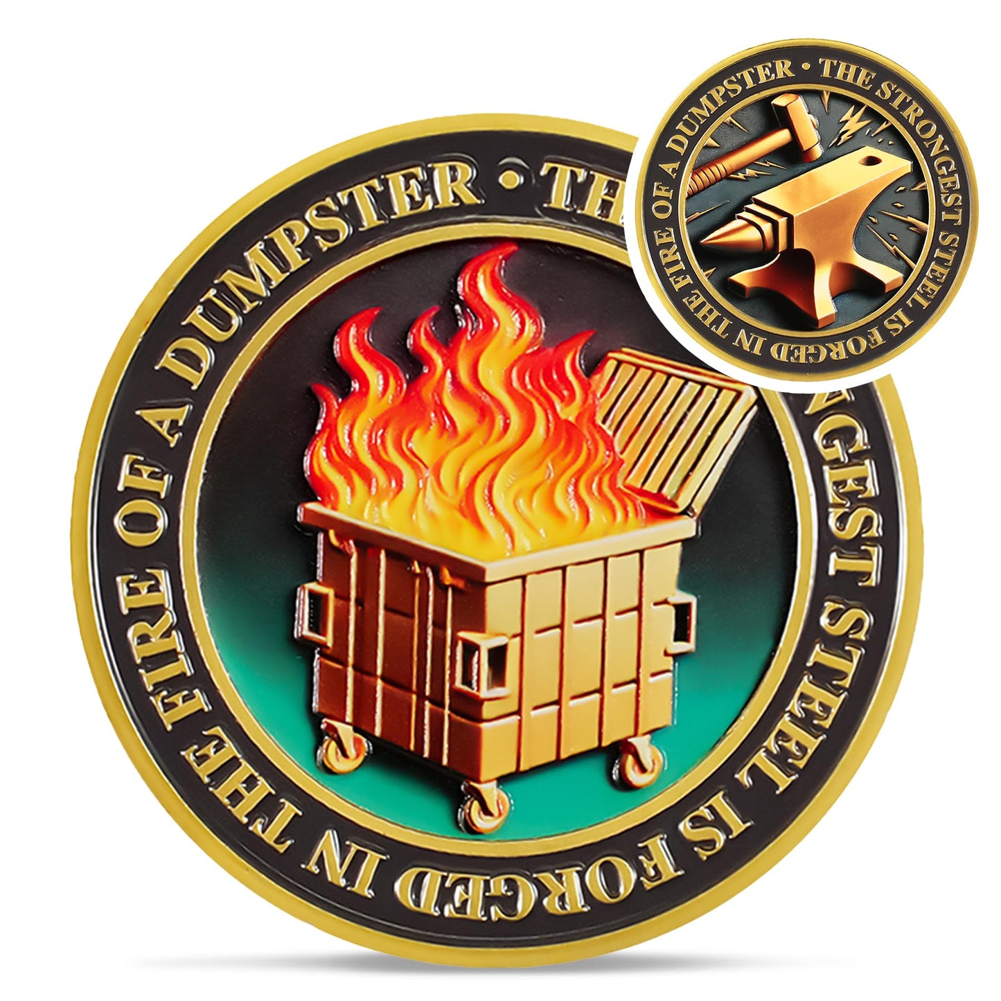 Original Dumpster Fire Challenge Coin mysite