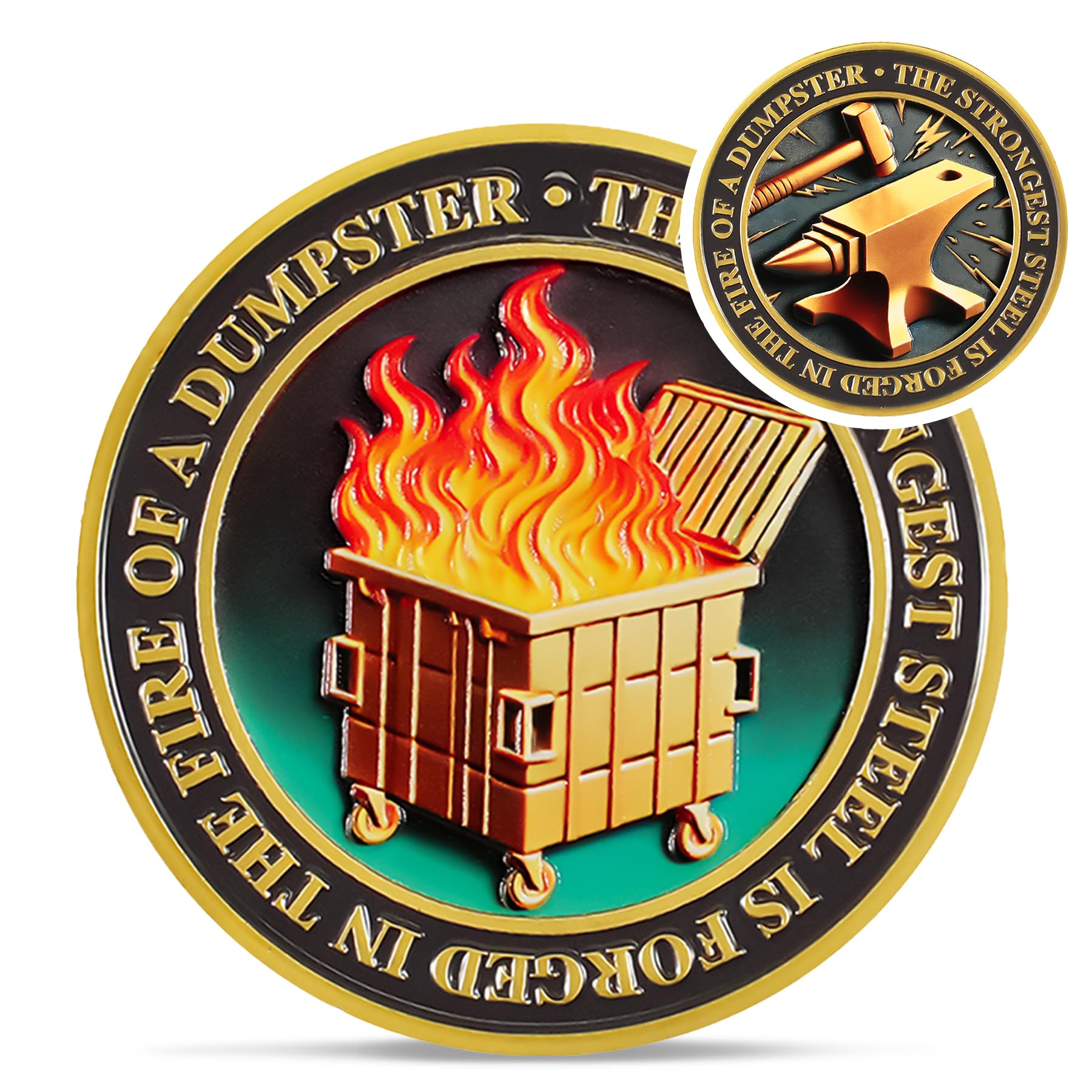 Original Dumpster Fire Challenge Coin mysite