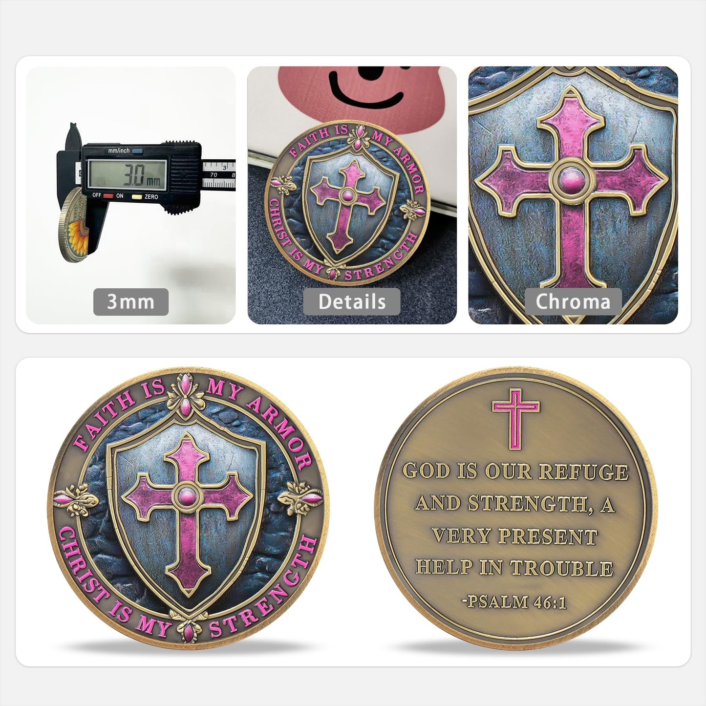 Inspirational Bible Verse Beach Footprints Religious Coin mysite