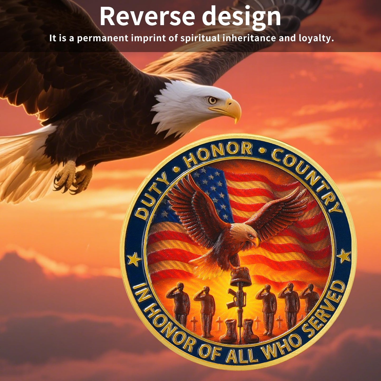 Thank You for Your Service & in Honor of All Who Served Military Veterans Challenge Coin mysite