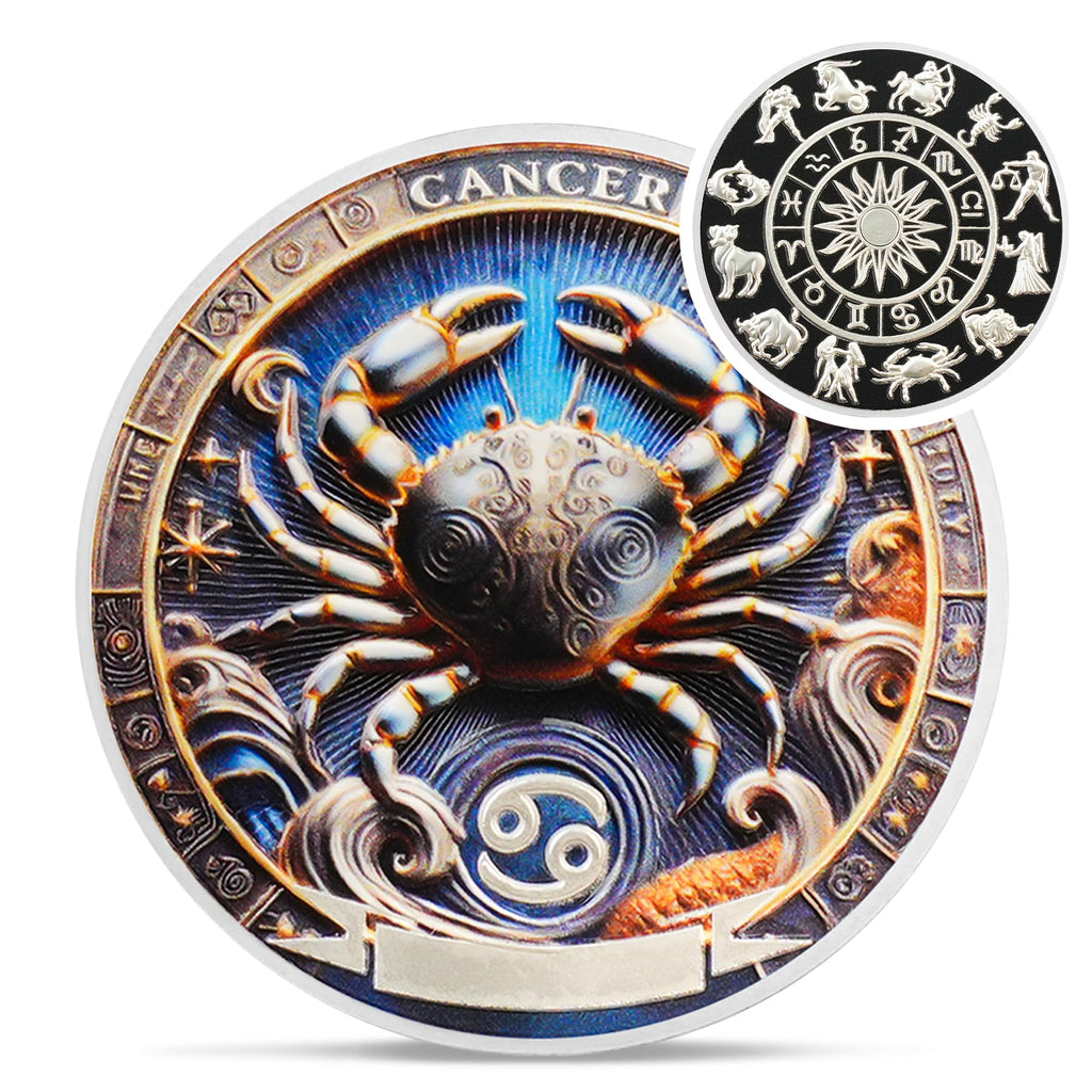 Cool Cancer 12 Zodiac Protective Talisman Challenge Coin mysite