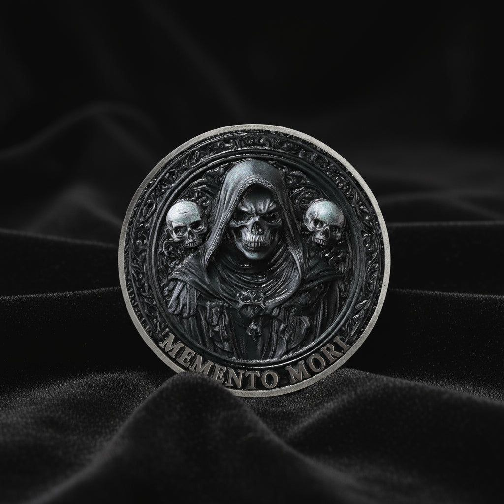 Carpe Diem Motivational Stoicism Memento Mori Challenge Coin mysite
