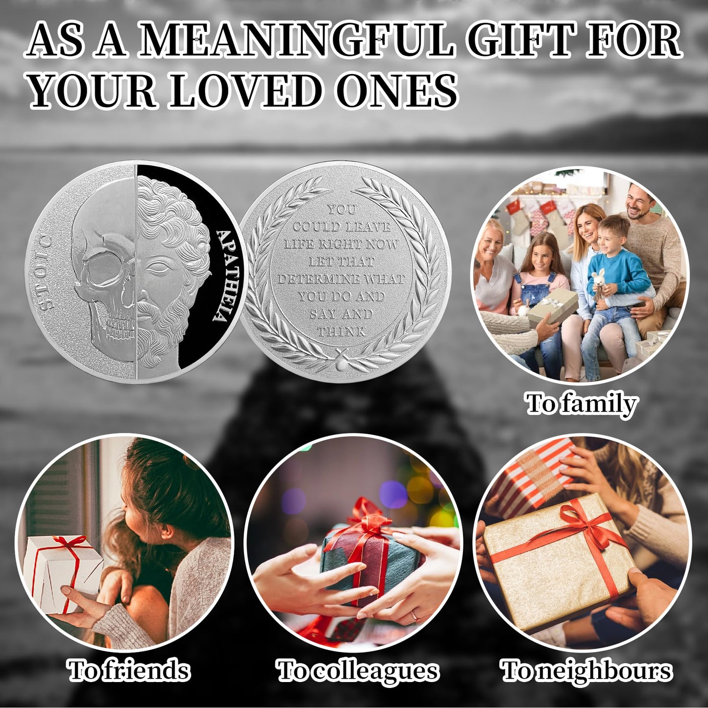 Memento Mori Coin Stoic  Inspirational Reminder Coin mysite