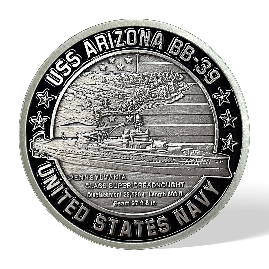 AtSKnSK USS Arizona Remember Pearl Harbor Challenge Coin Memorial Coin mysite