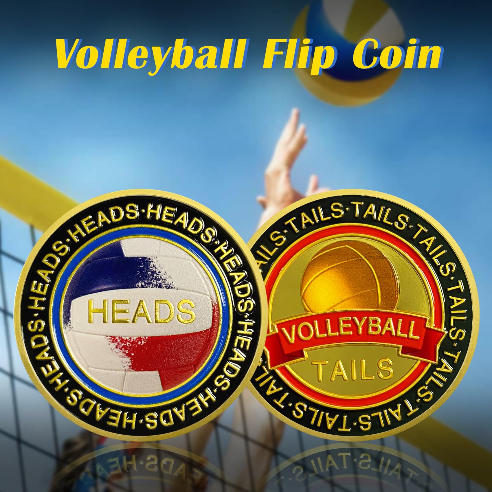 Heads and Tails Volleyball Flip Coin mysite