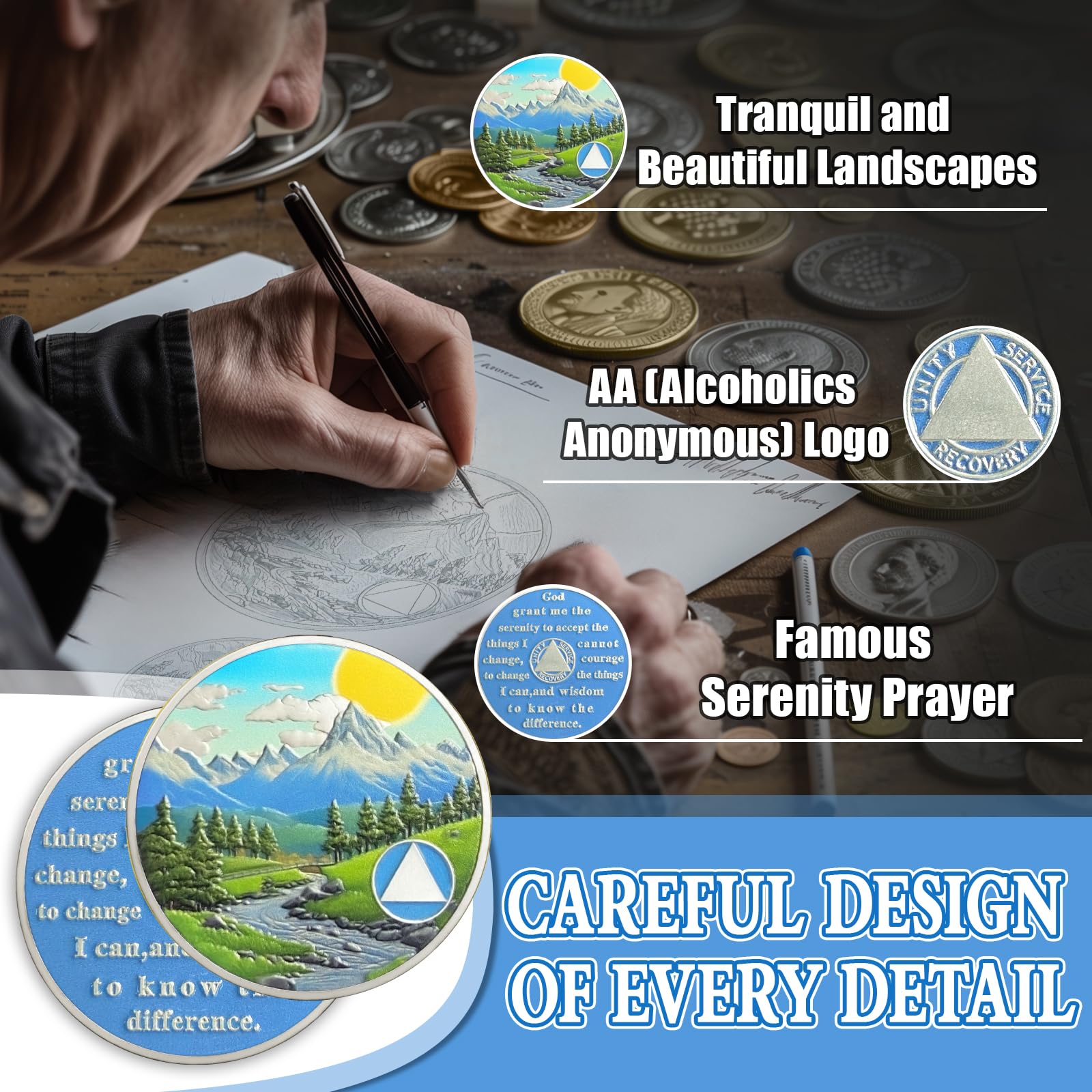 Personalized Sunrise Valley Sobriety Coin mysite