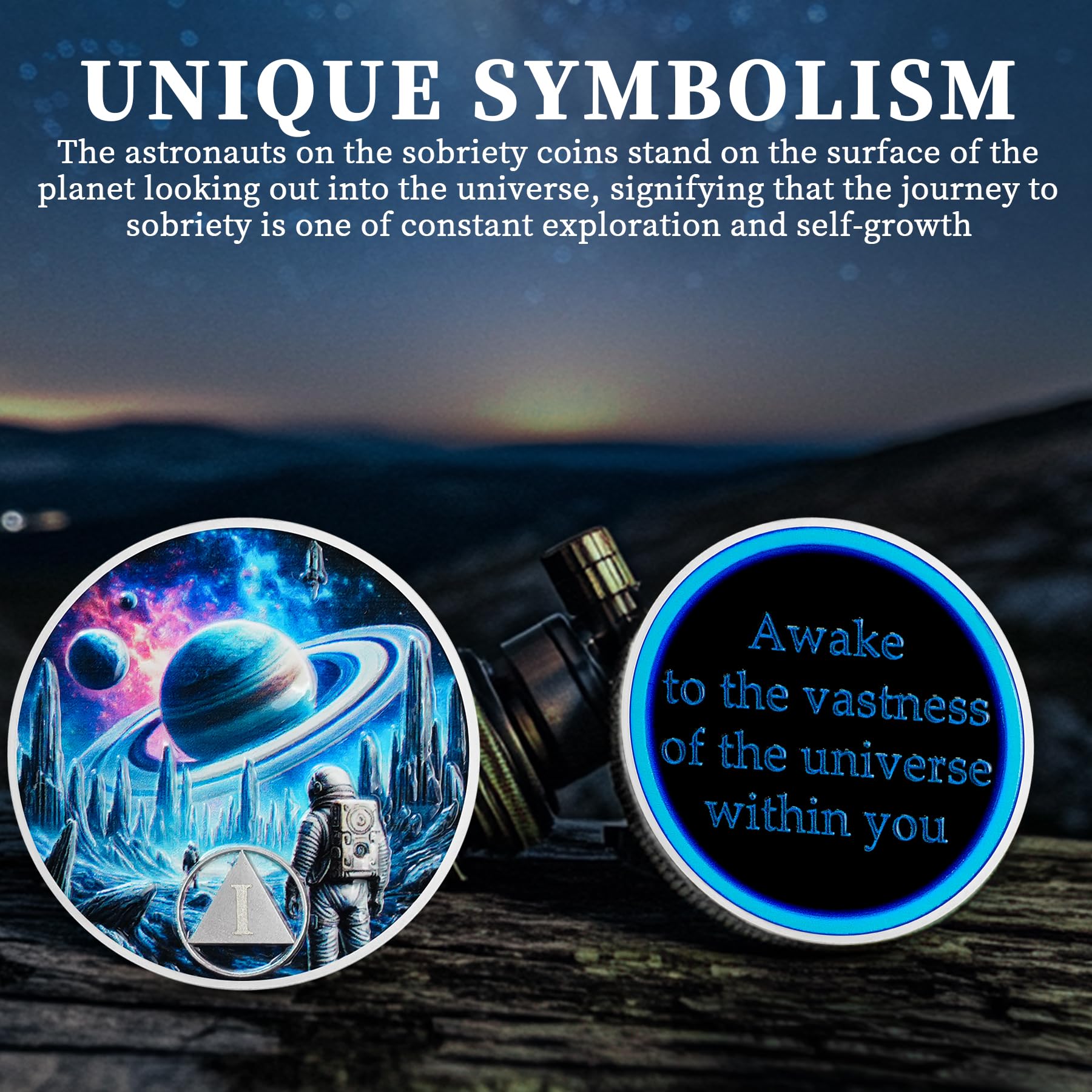 Personalized Cosmic Trek Awakening The Inner Self Recovery Sobriety Coin mysite