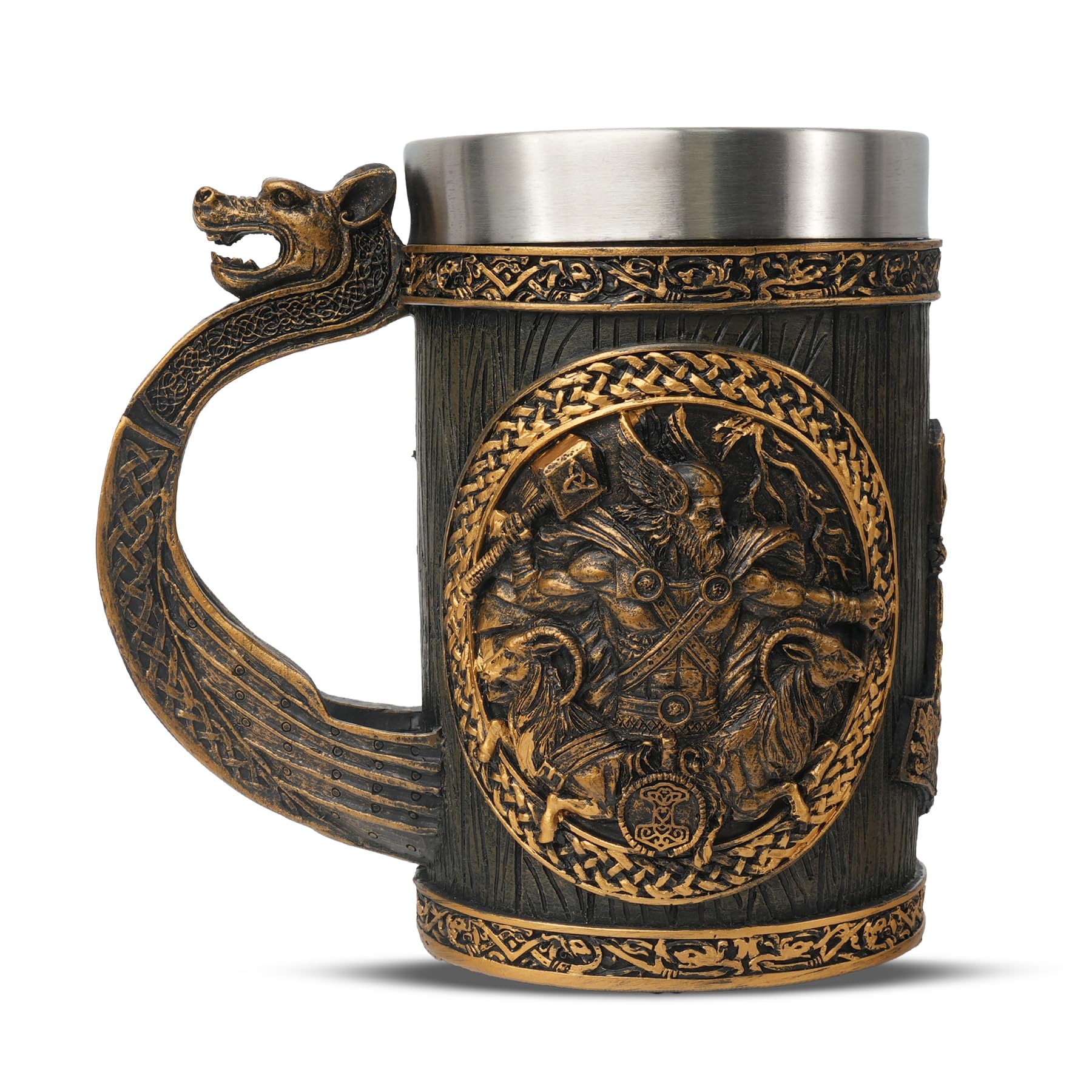 Original Handmade 304 Stainless Steel 20oz Viking Runes Mug mysite