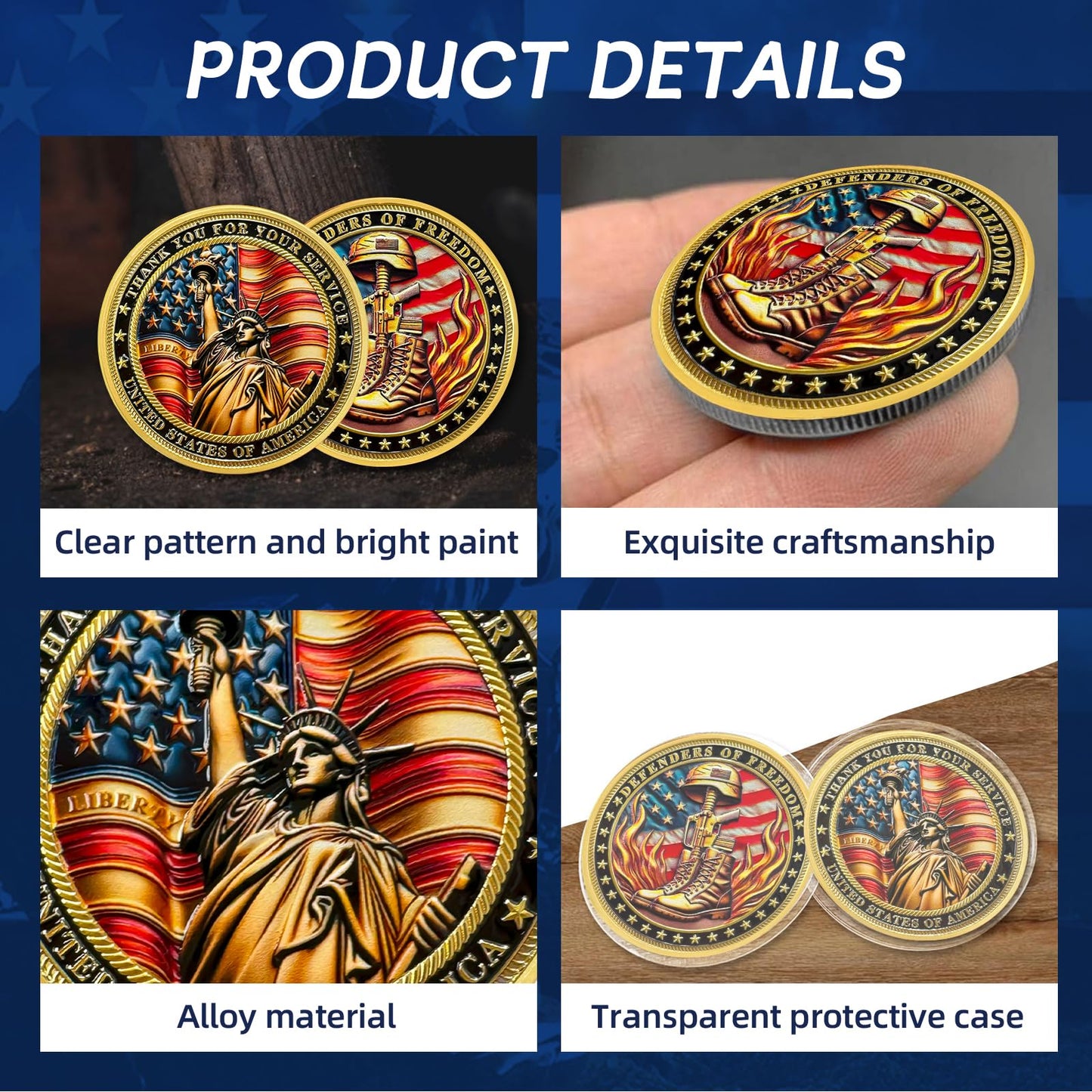 Thank You for Your Service Military Veterans Challenge Coins mysite