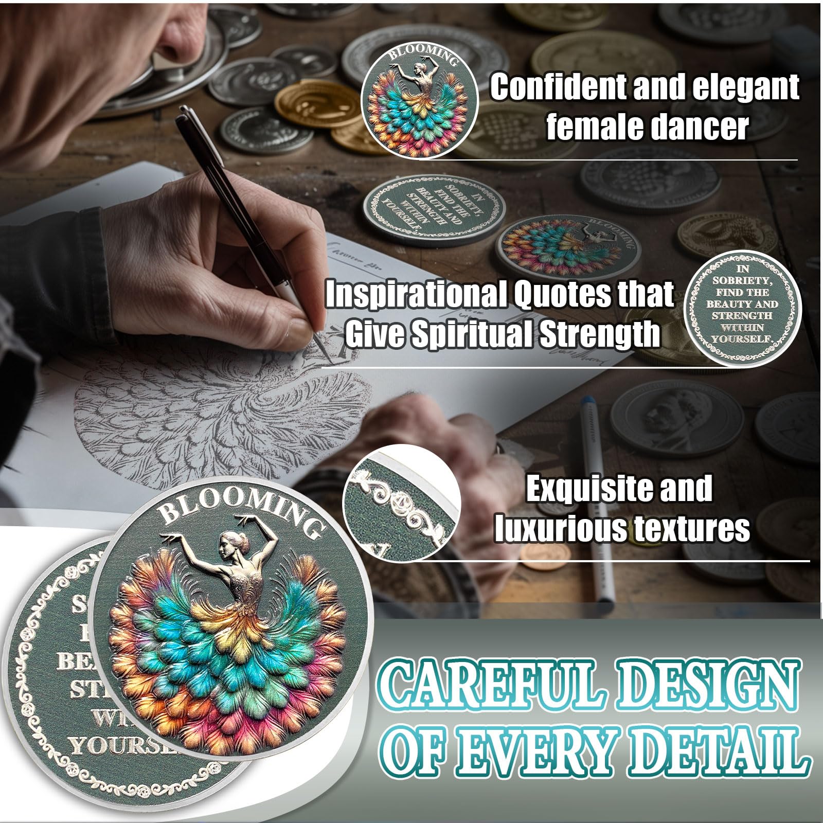 Blooming & Awakening Dancing Life Sobriety Coin mysite