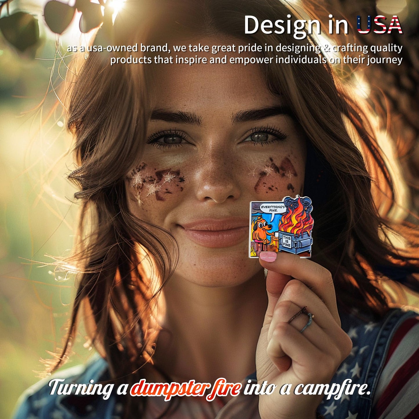 Everything's Fine  Dumpster Fire Refrigerator Magnets mysite