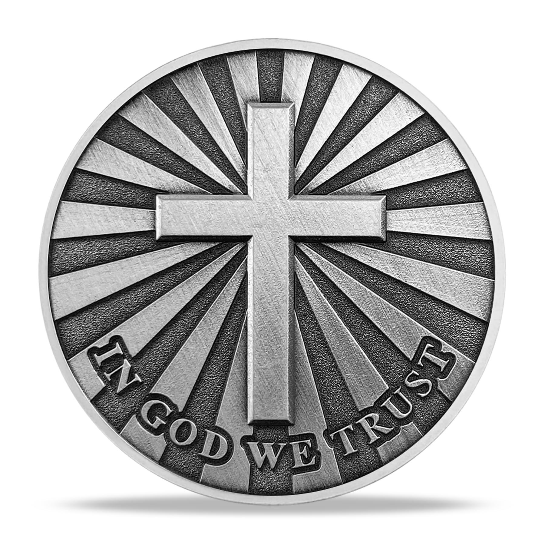 Not Today Satan Challenge Coin Christian Religious Gifts - in God We Trust mysite