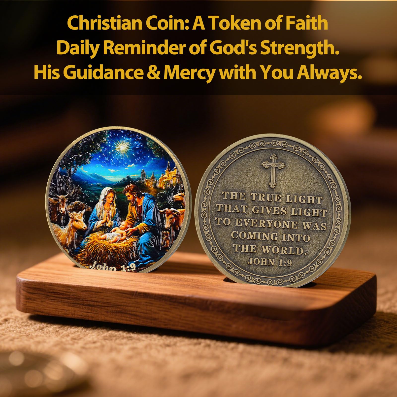 True Light Christmas Tokenara Christian Challenge Coin mysite