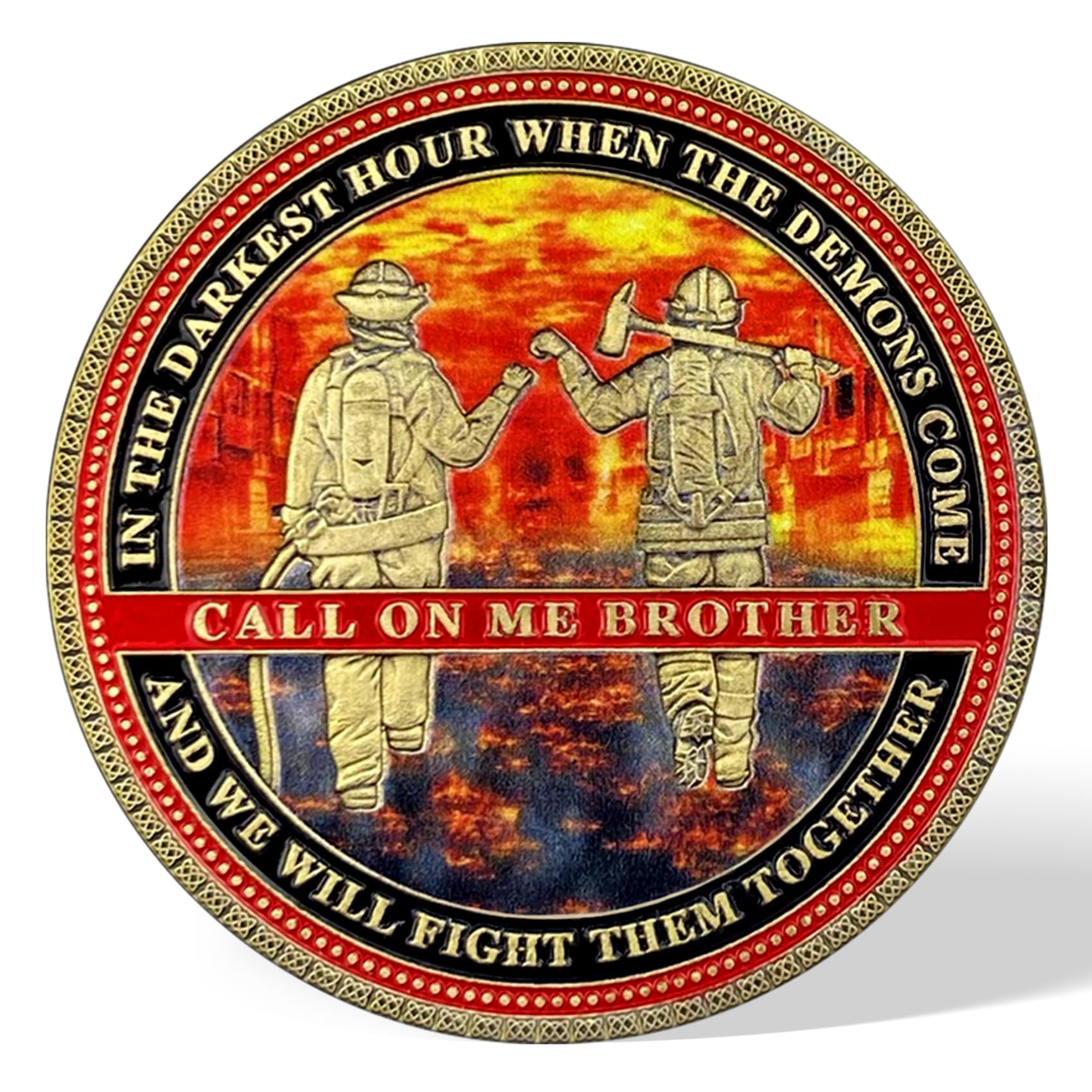 First Responder Hero Fireman Rescue Prayer Coin mysite