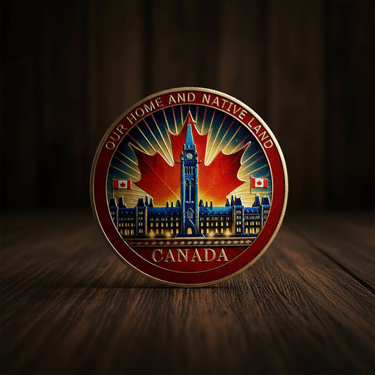 Honoring Canadian Independence Maple Leaf Canada Military Challenge Coin mysite