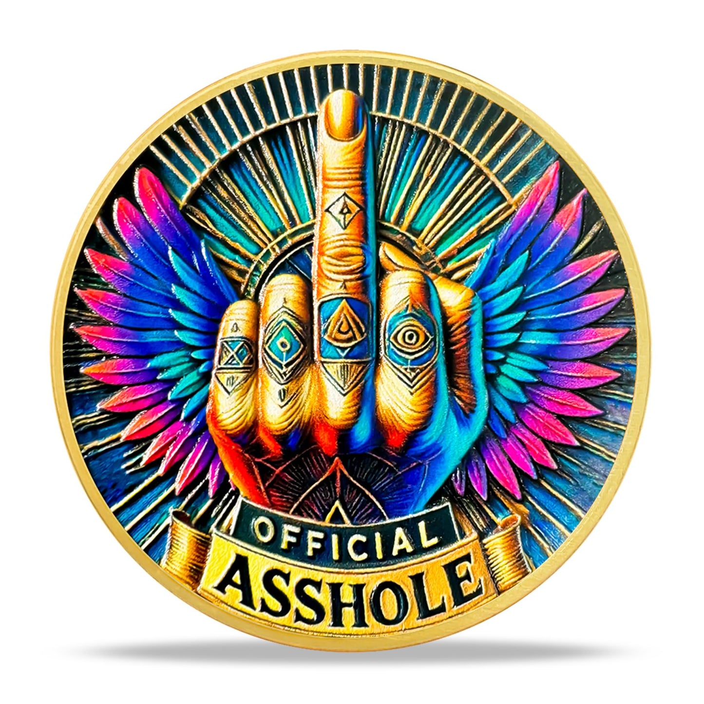 Vibrant Statement Official Certified Asshole Coin mysite