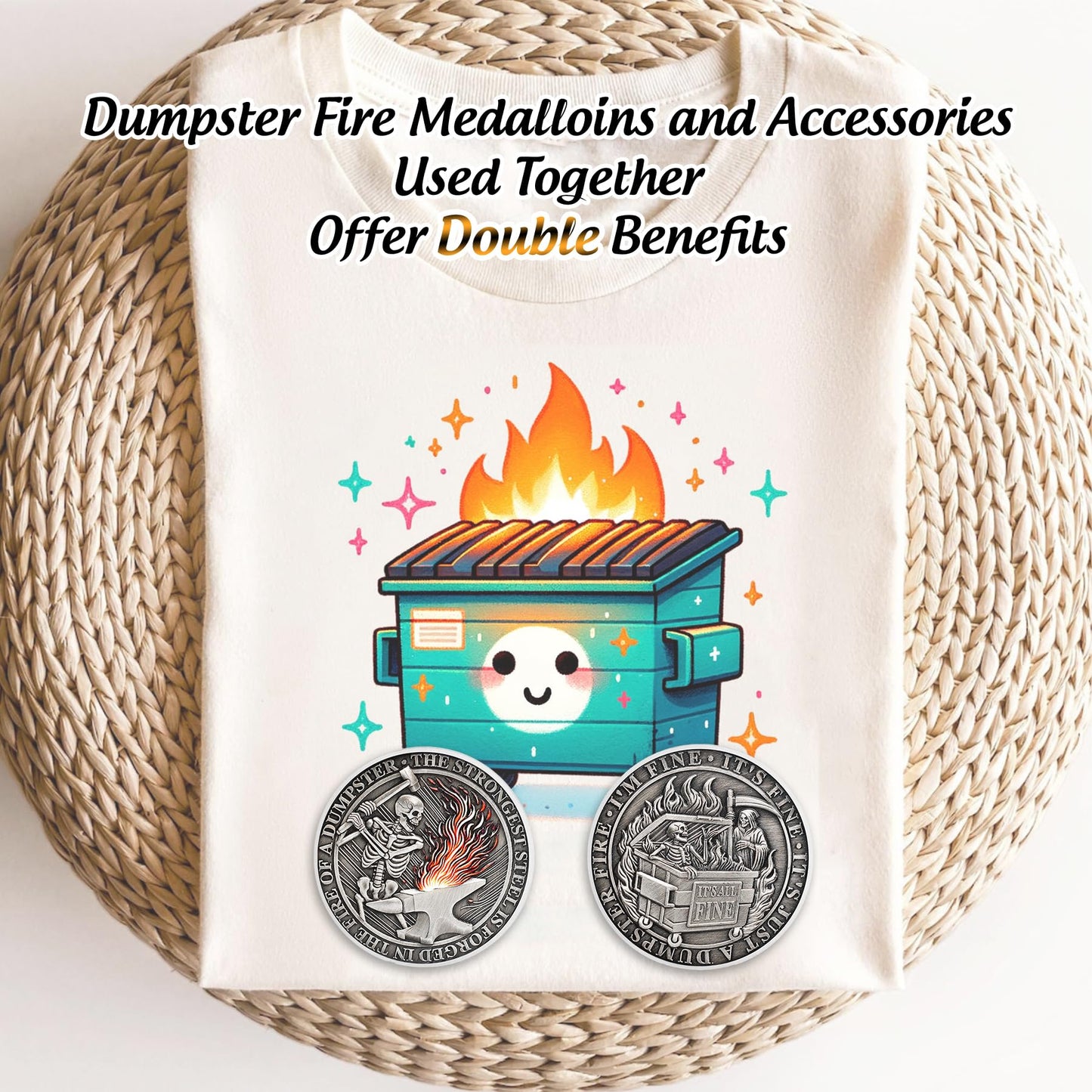 The Strongest Steel Skull Dumpster Fire Challenge Coin mysite