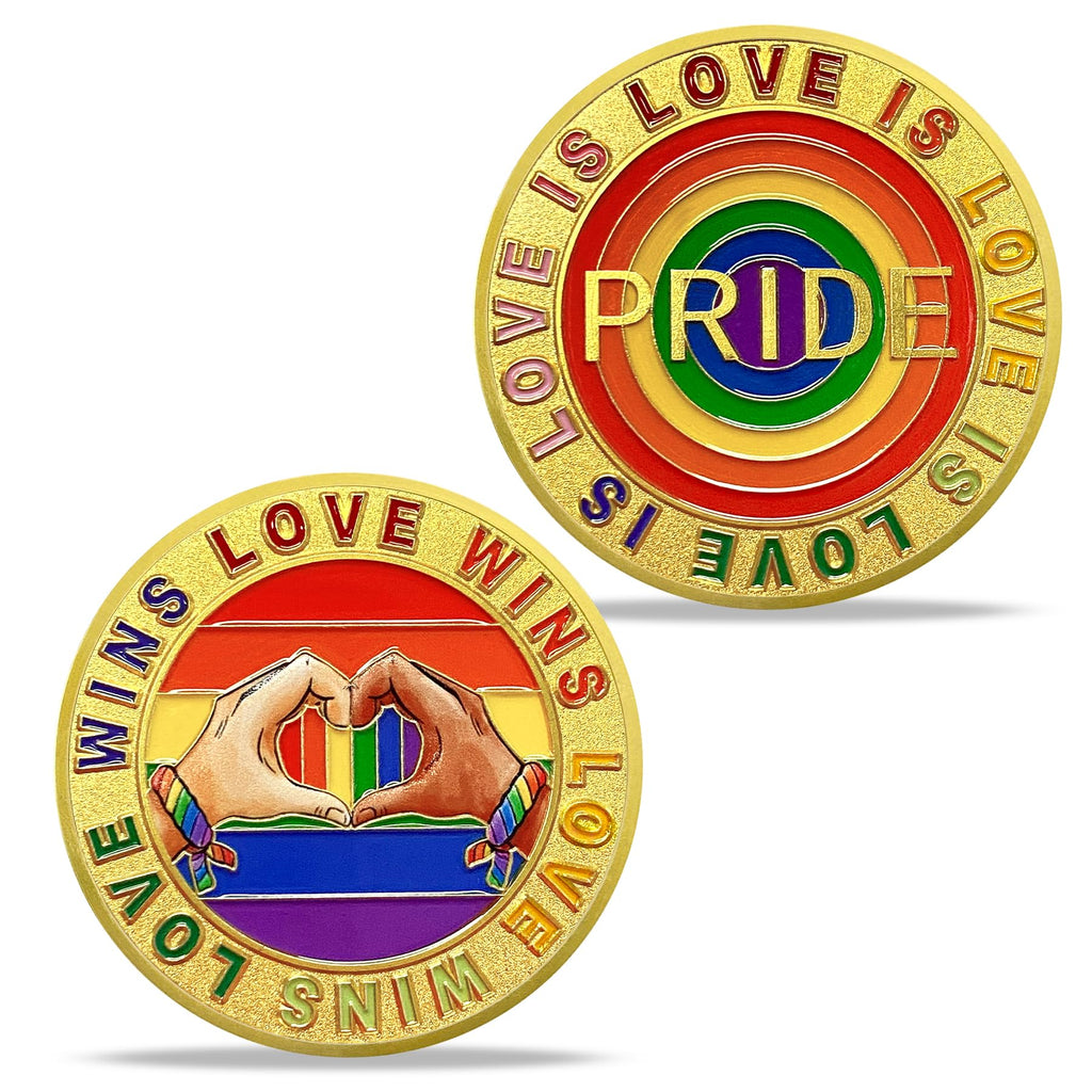 Love is Love Pride Coin Rainbow Pride LGBTQ  Coin mysite