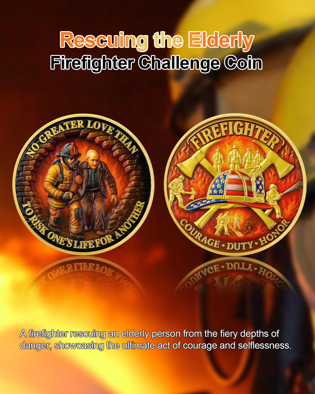 Firefighter Rescue Duty Honor Coin mysite