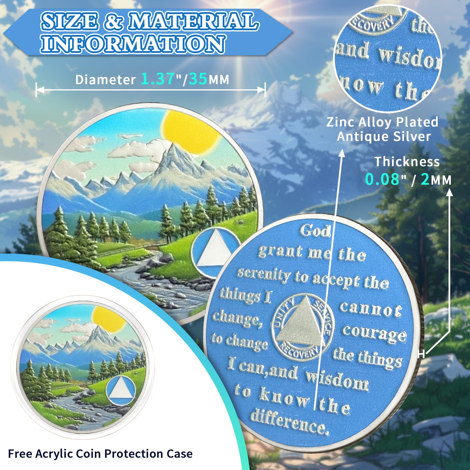 Personalized Sunrise Valley Sobriety Coin mysite