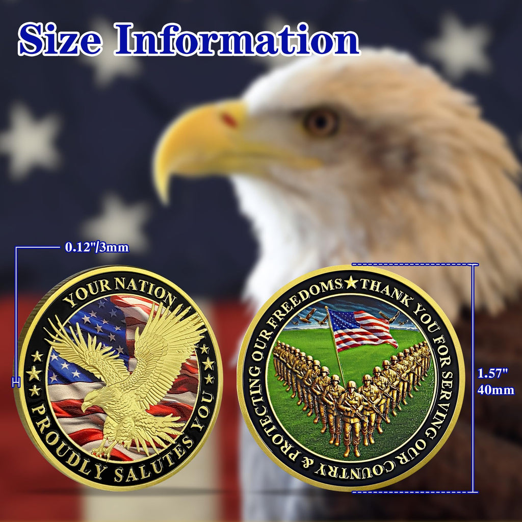 Your Nation Proudly Salutes You Military Veterans Challenge Coin mysite
