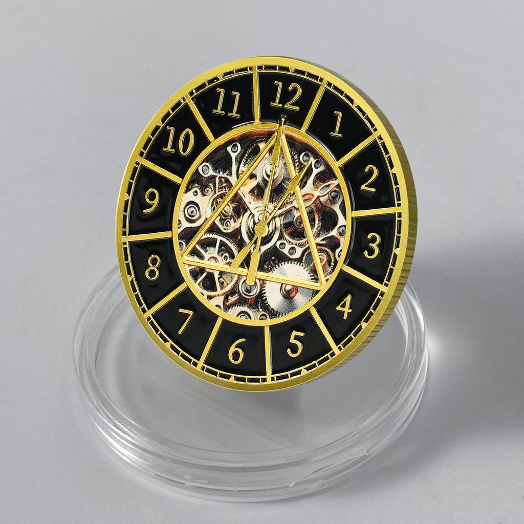 Clock & Gear Design 12 Steps Sobriety Coin mysite