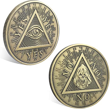 All Seeing Eyes or Death Skull Decision Coins mysite