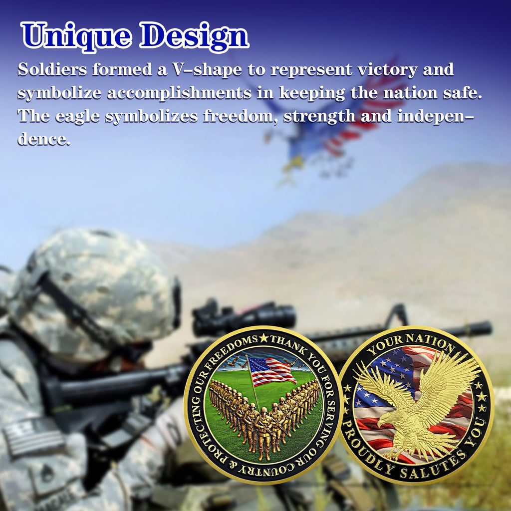 Your Nation Proudly Salutes You Military Veterans Challenge Coin mysite