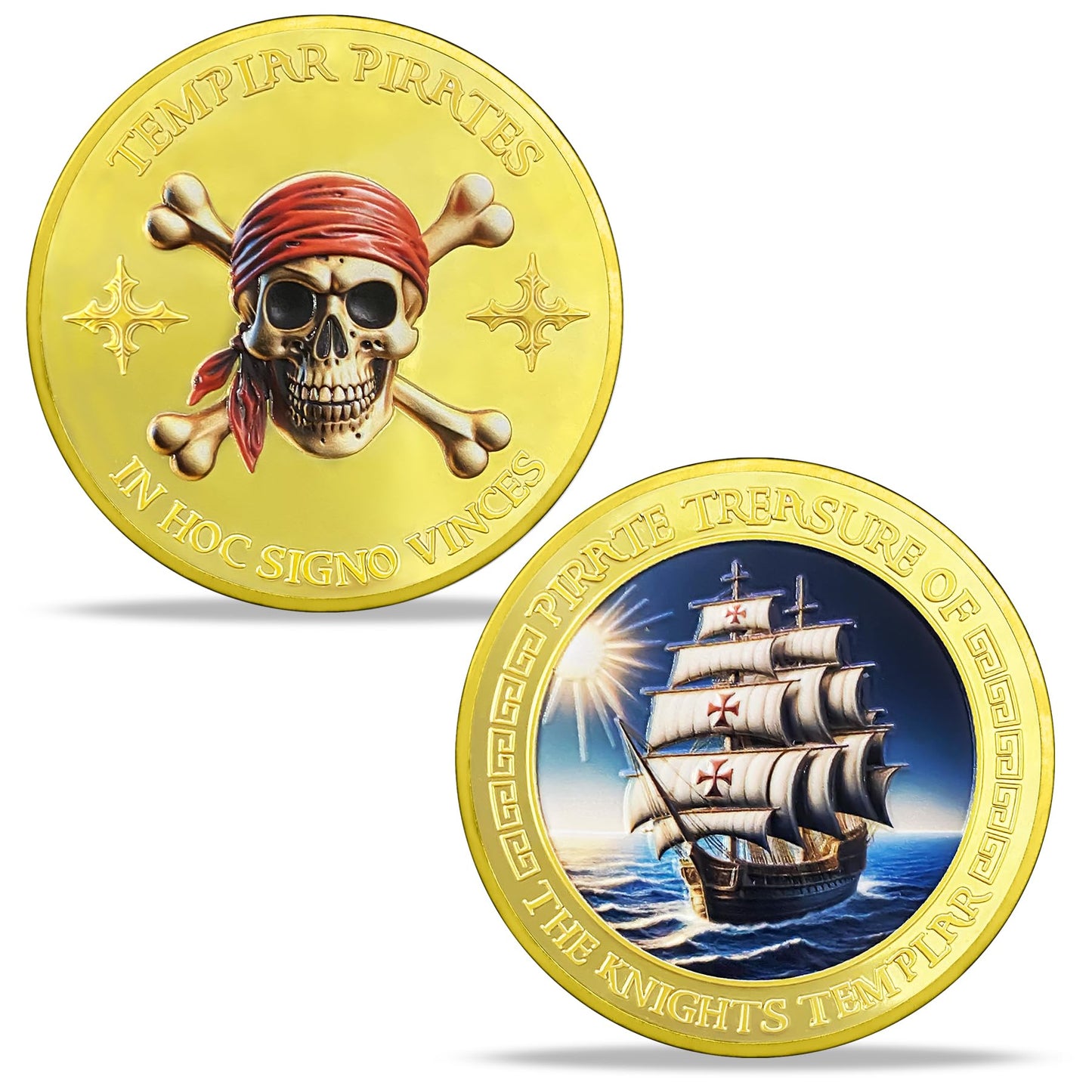 Knights Templar Challenge Coin (Pirate) mysite