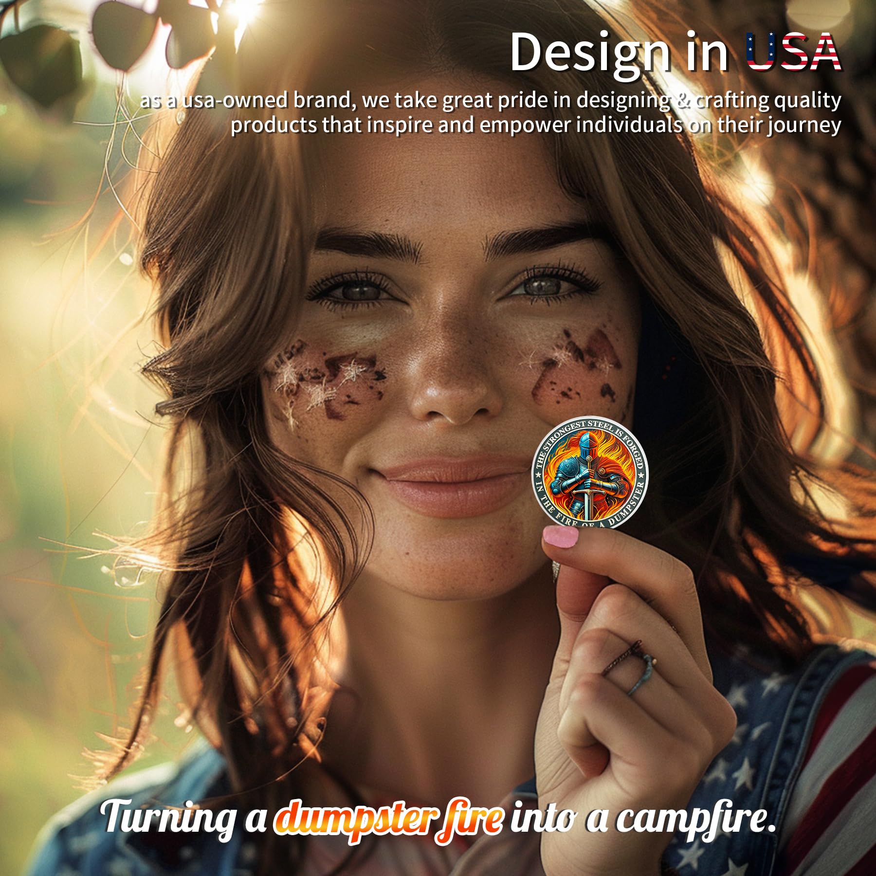 Knight Dumpster Fire Challenge Coin mysite