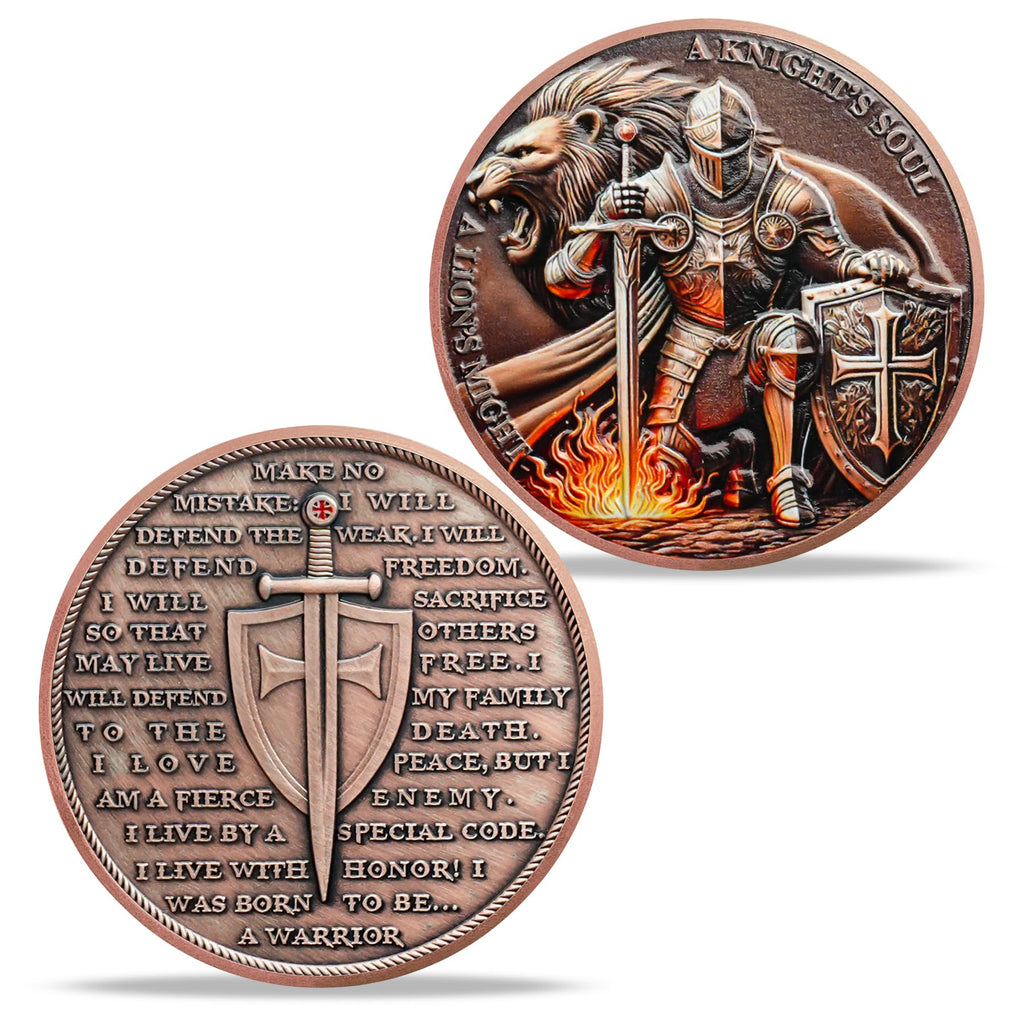 Knight and Lion Challenge Coin mysite