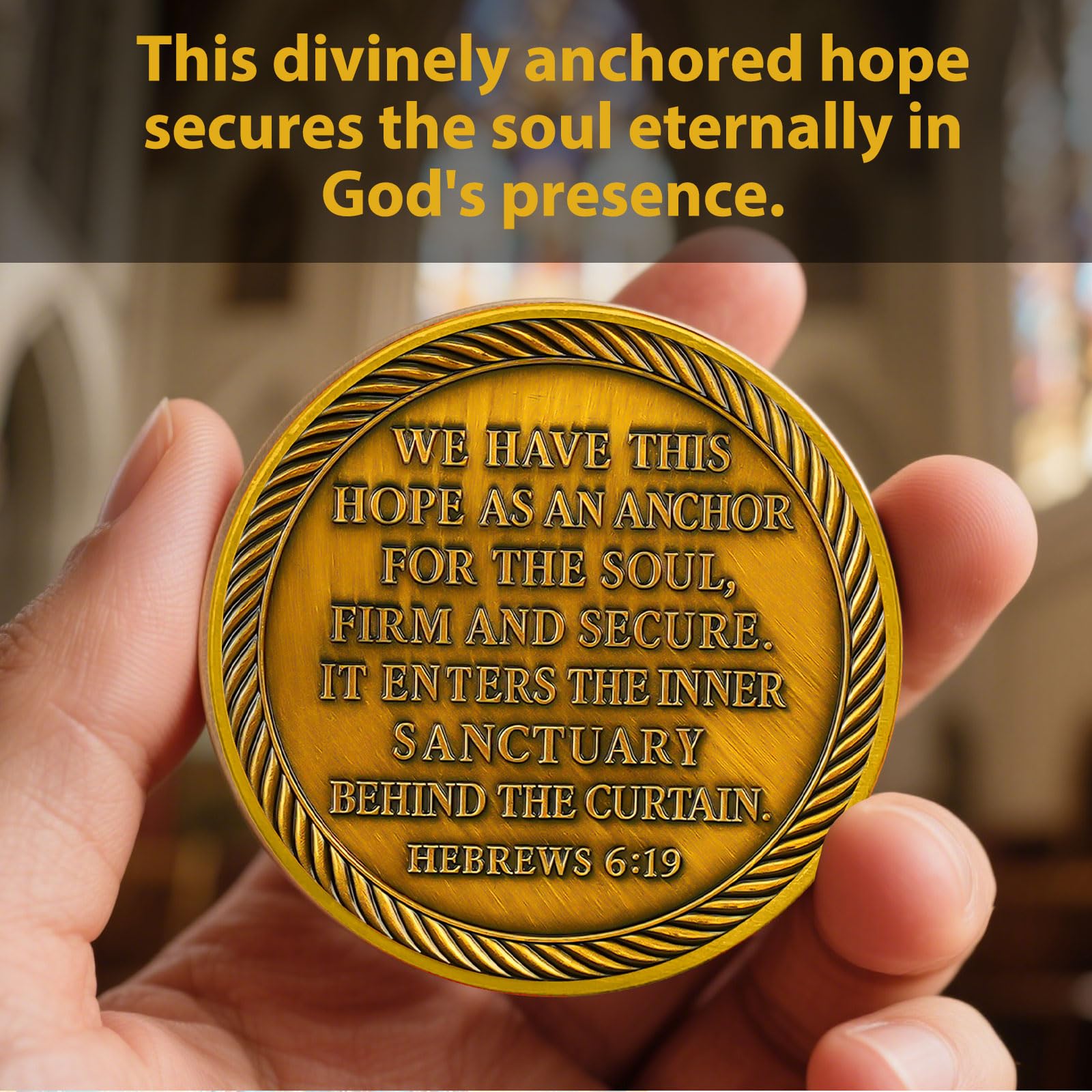 Hope Anchors The Soul Christian Navy Challenge Coin mysite