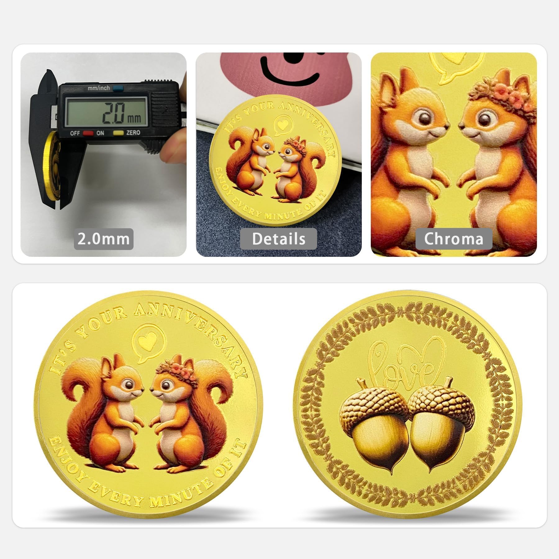 Love Squirrel Anniversary Commemorative Coin mysite