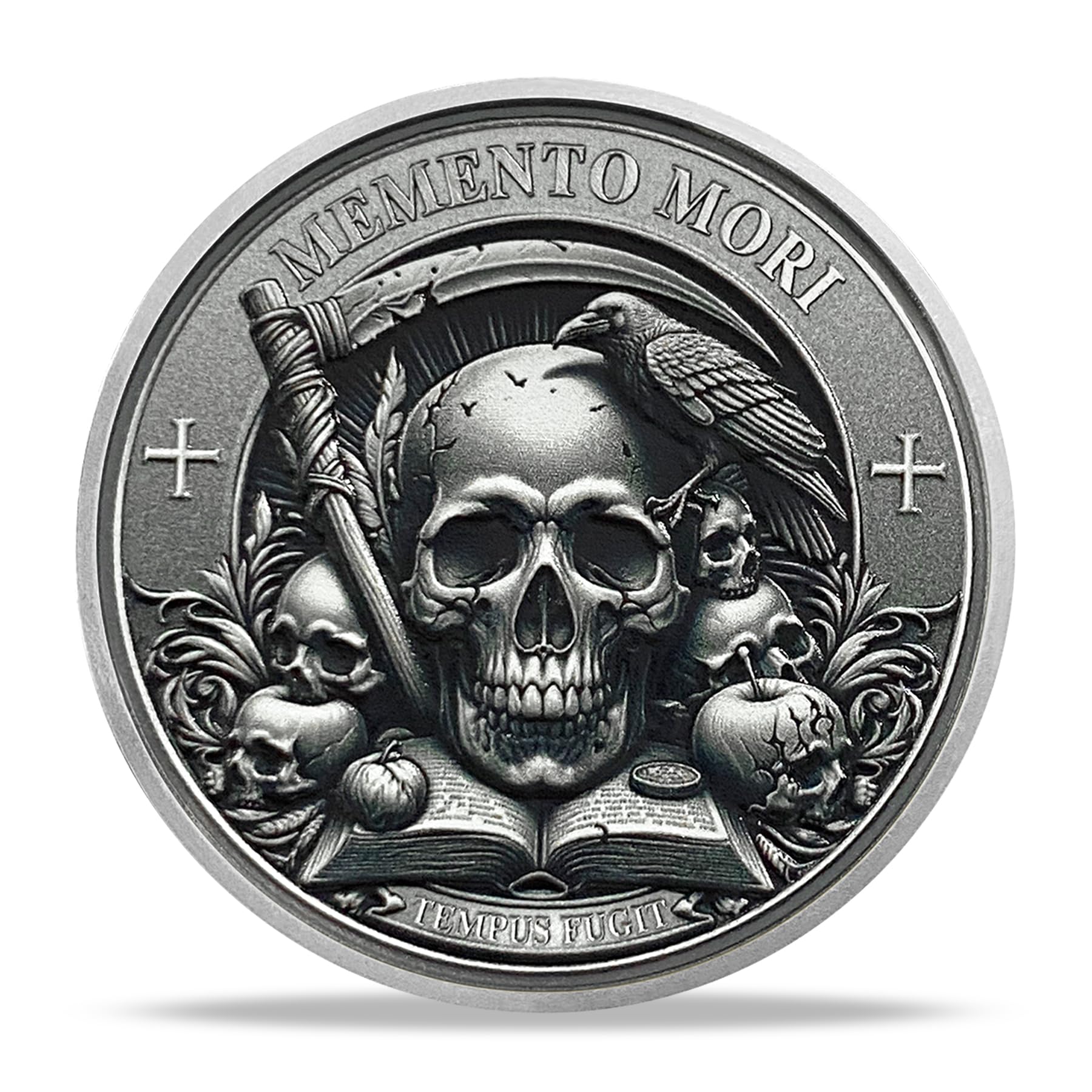 Stoic Reminder Memento Mori Coin Skull Challenge Coins mysite