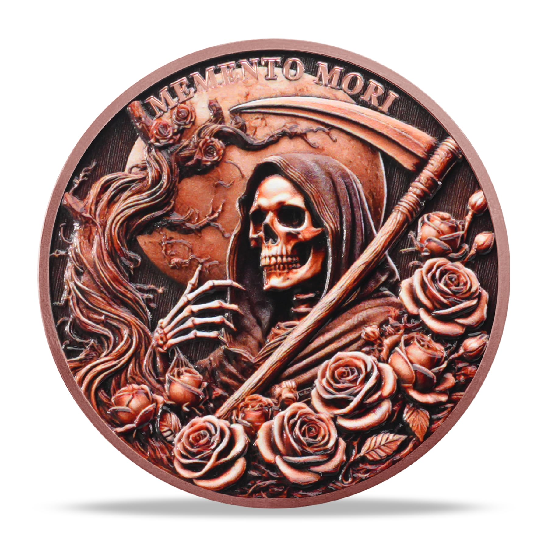 Stoic Reminder Memento Mori Coin Skull Challenge Coins mysite