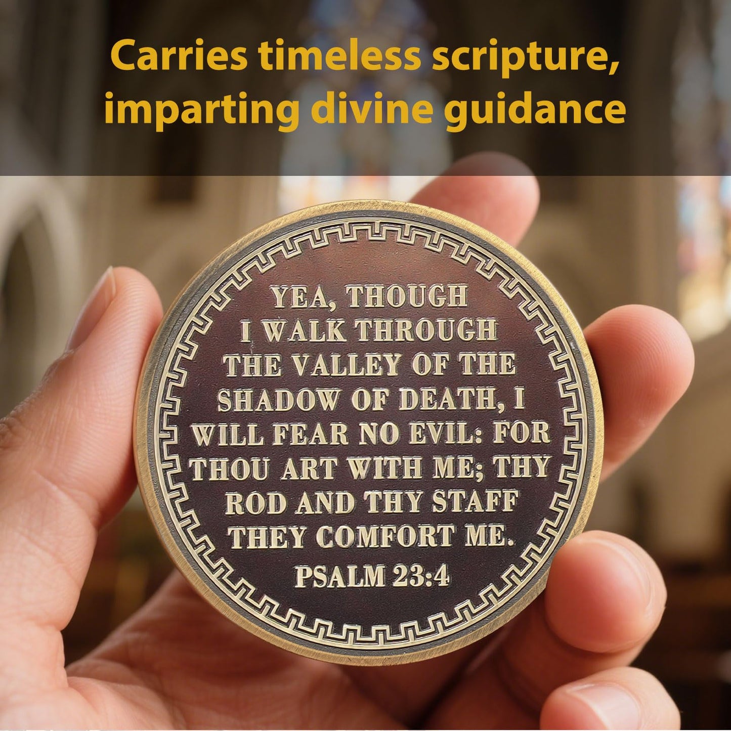 I Will Fear No Evil The Lords Prayer Christian Challenge Coin mysite