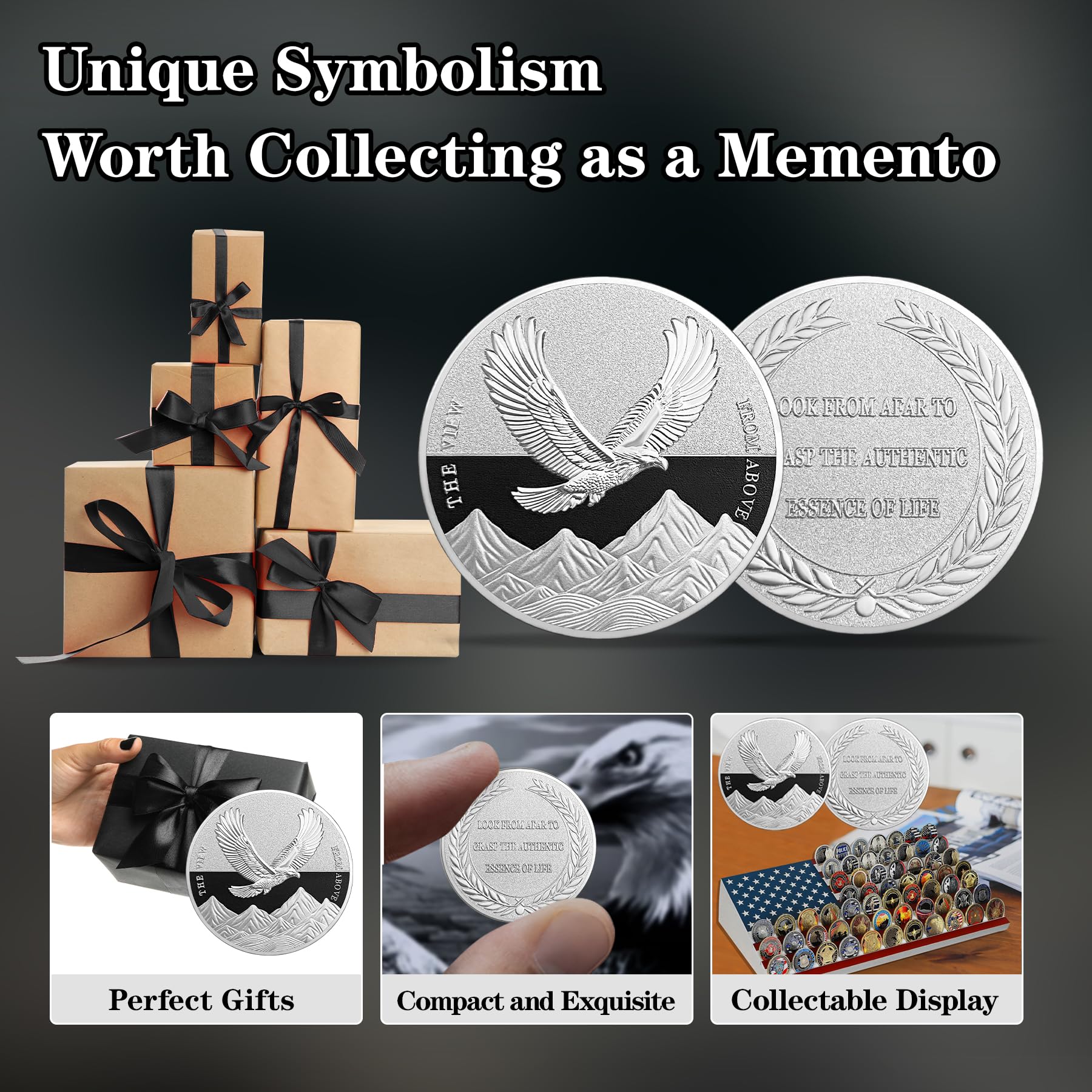 The View from Above Eagle Inspiring Challenge Coin mysite