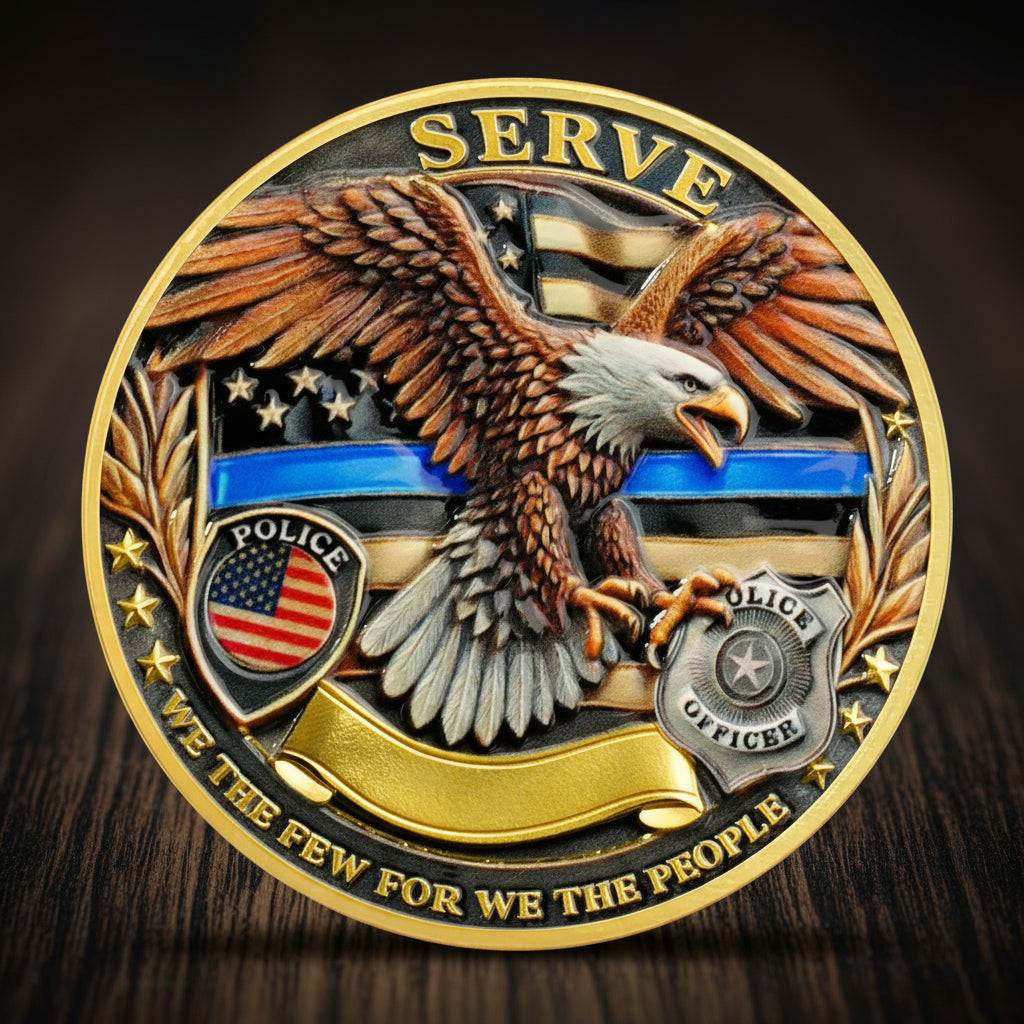 Police Challenge Coin Law Enforcement Service and Integrity Medallion mysite