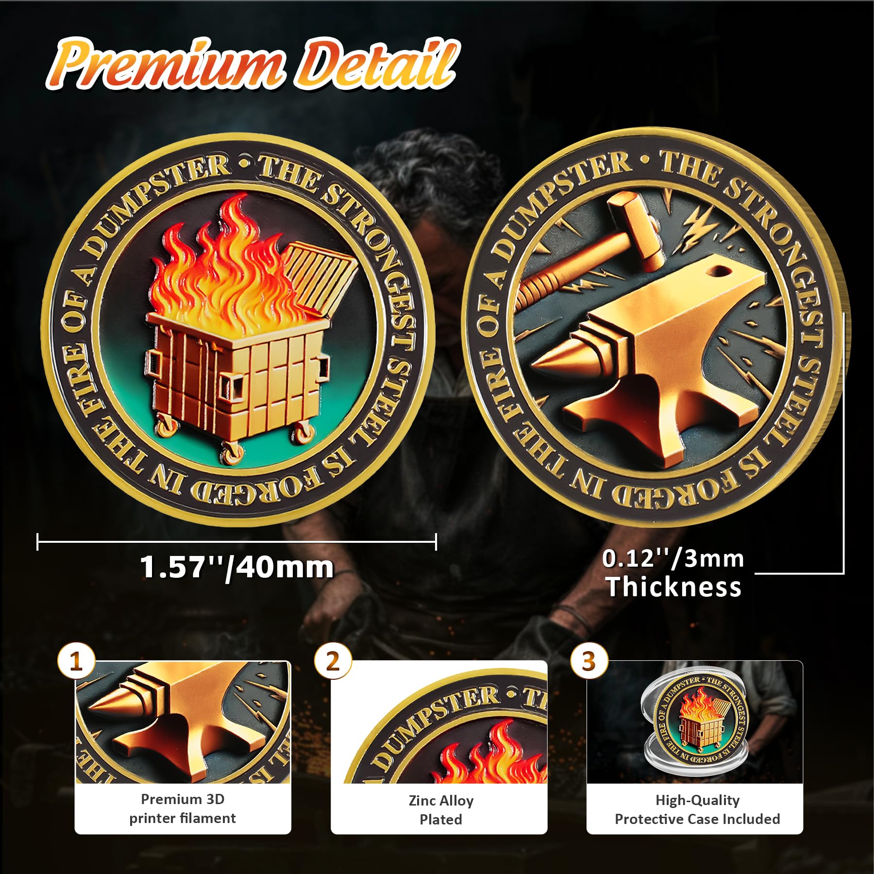 Original Dumpster Fire Challenge Coin mysite