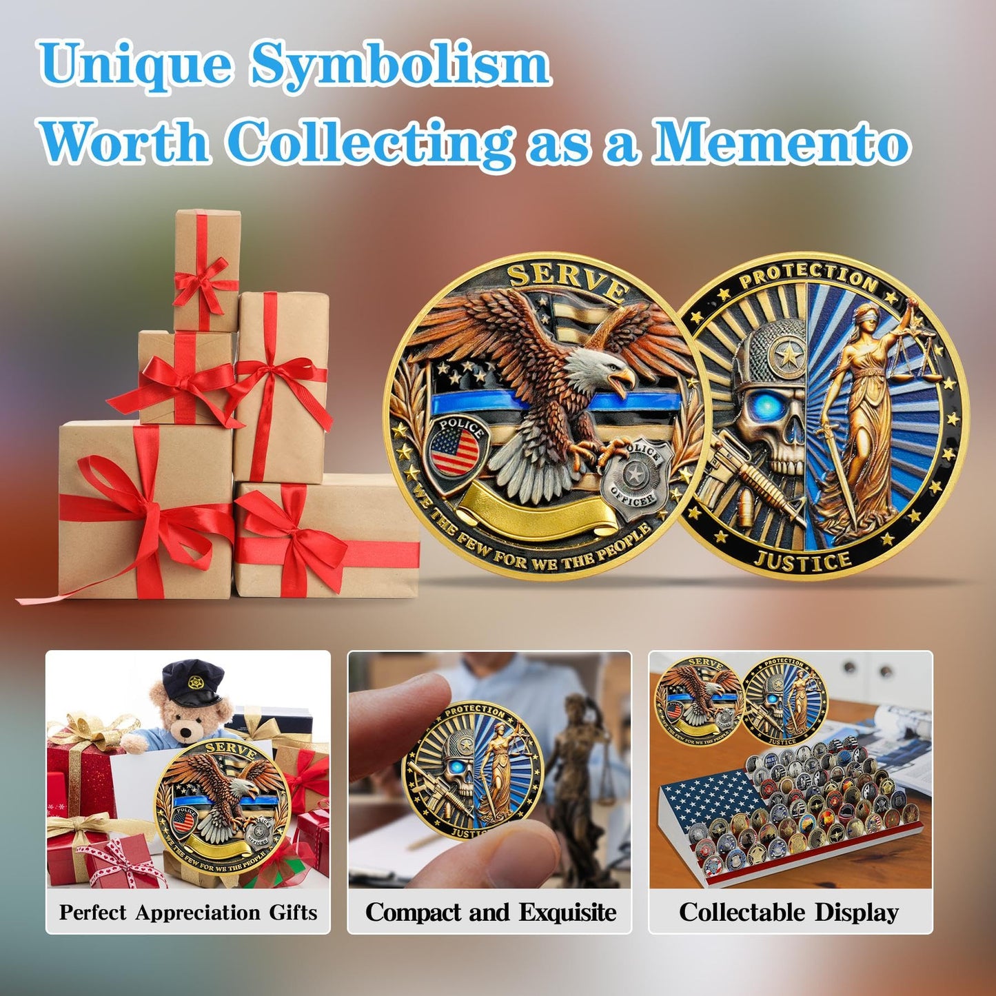 Skeletons and Goddess of Justice Police Challenge Coin mysite